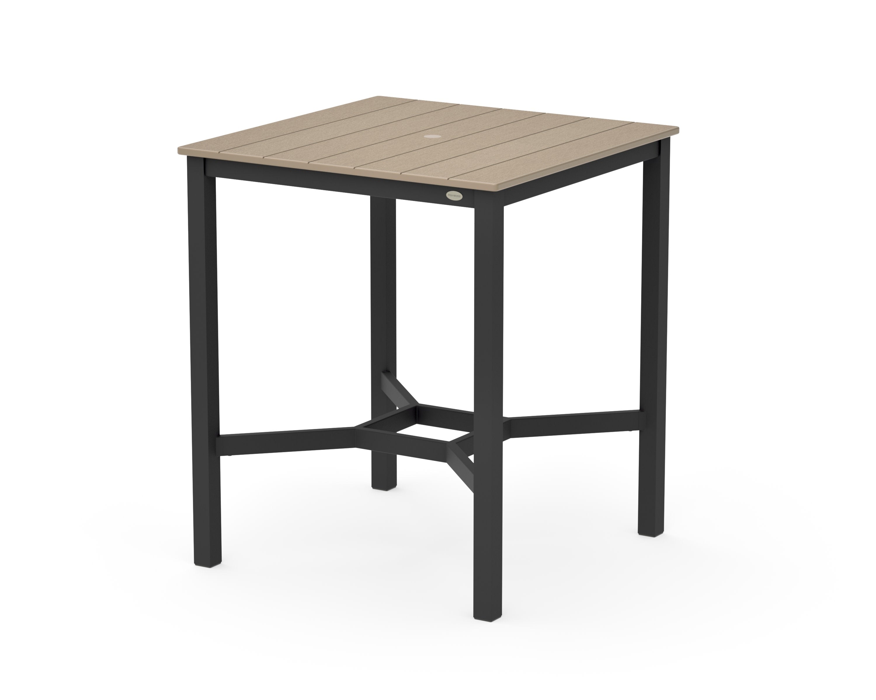 Main Street 36 x 36 Bar Table in Black / Vintage Sahara
