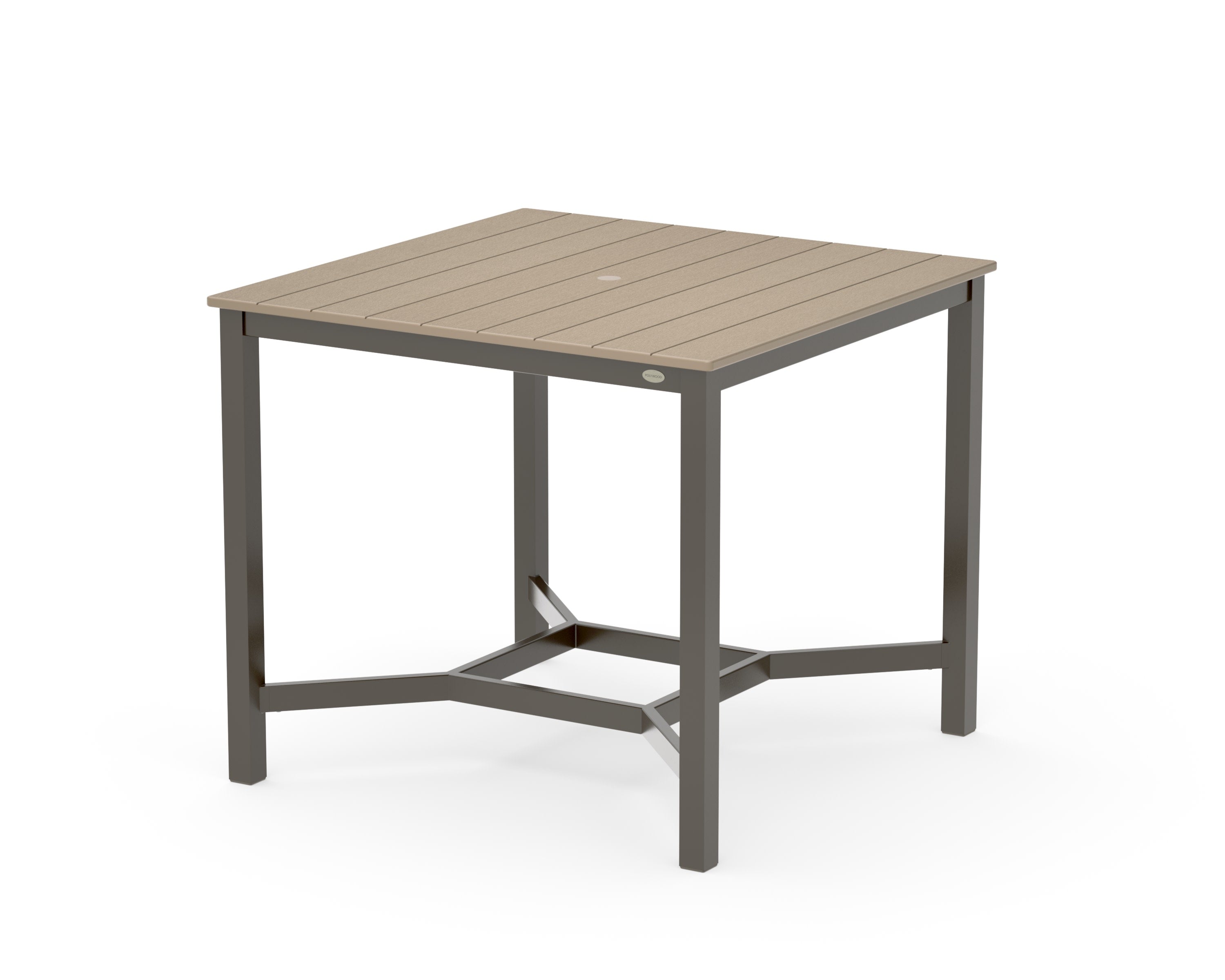 Main Street 42 x 42 Counter Table in Bronze / Vintage Sahara