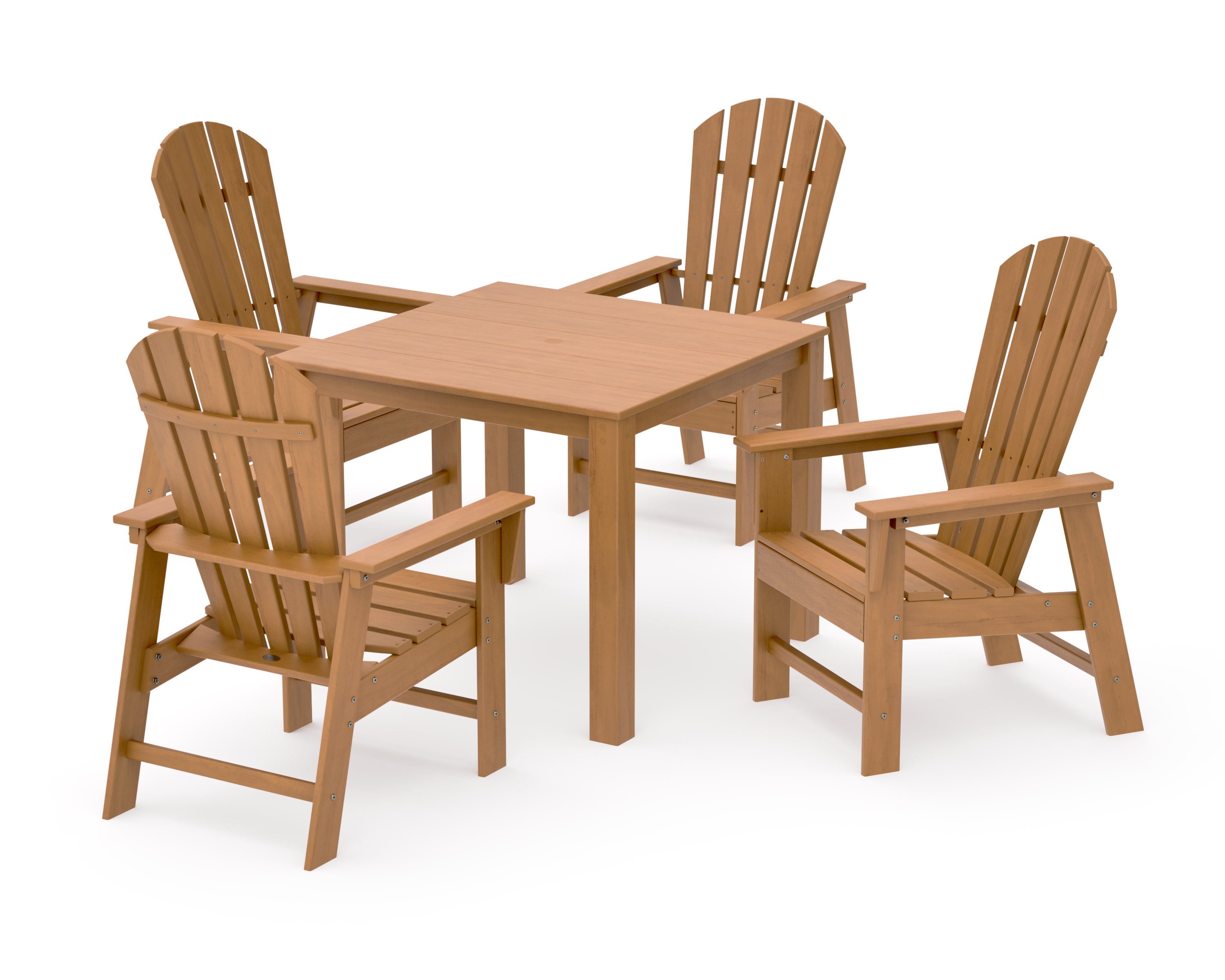 South Beach Coast 5-Piece Parsons Dining Set in Natural