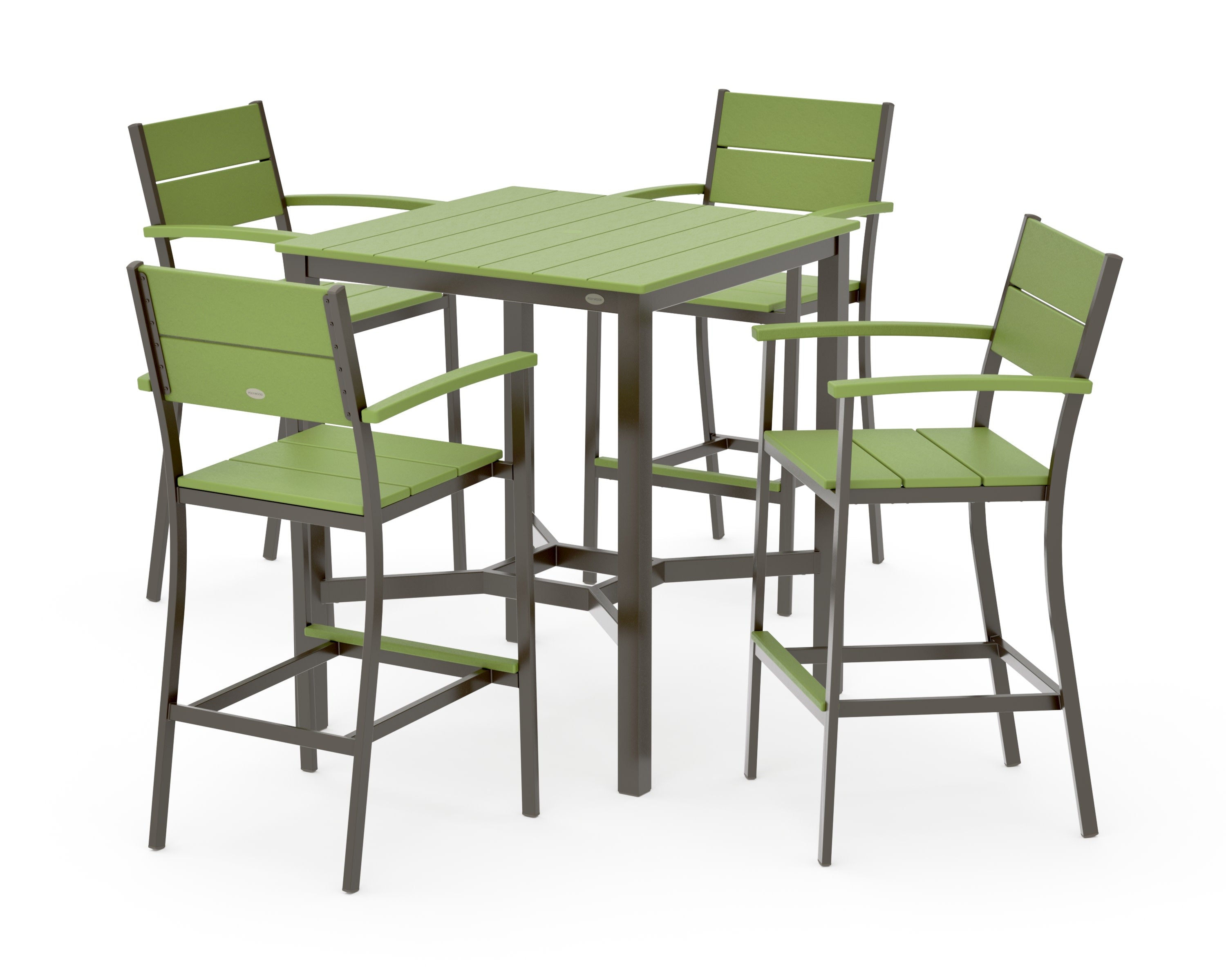 Main Street 5-Piece Bar Set in Bronze / Lime