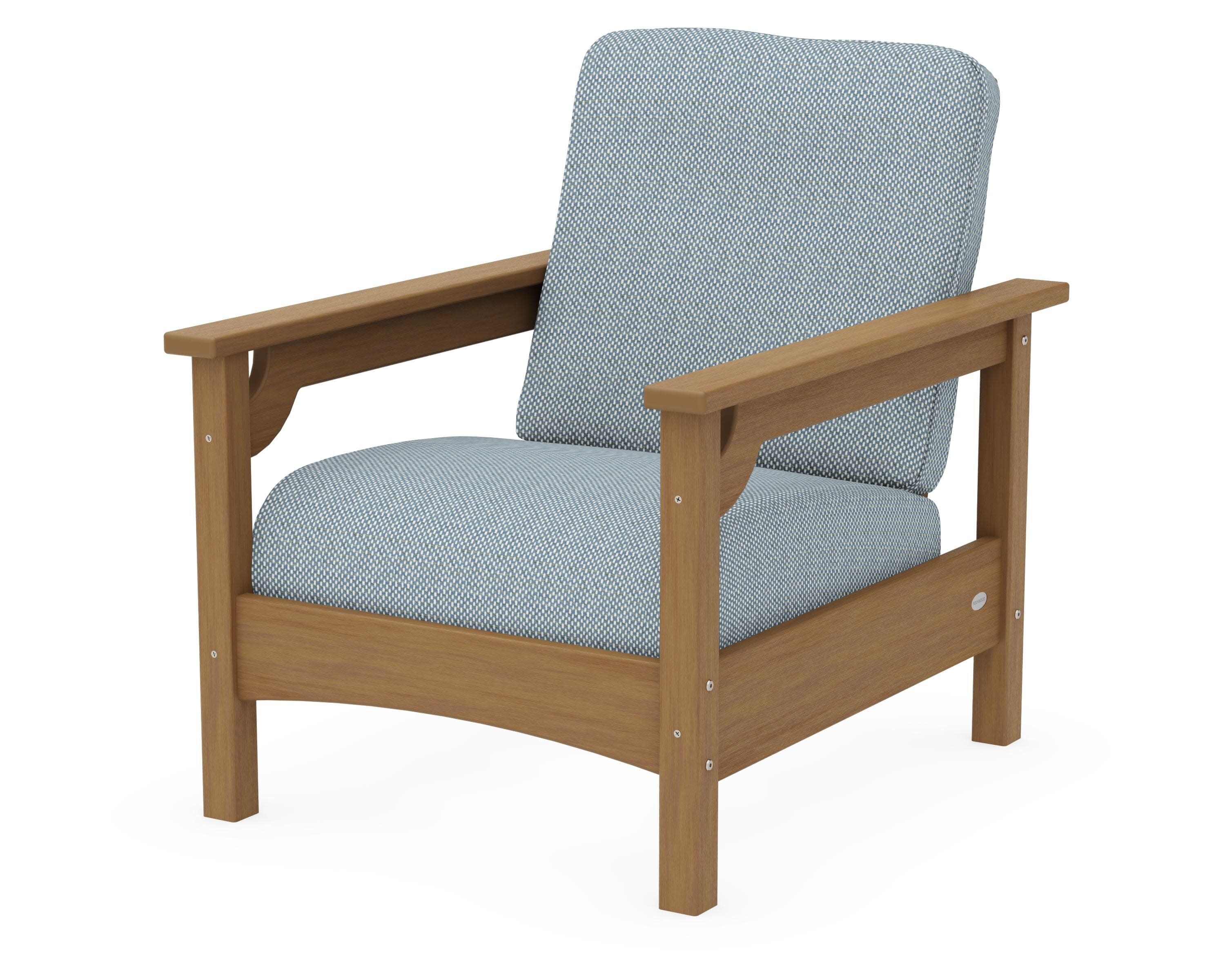 Club Chair in Natural / Exhale Sky