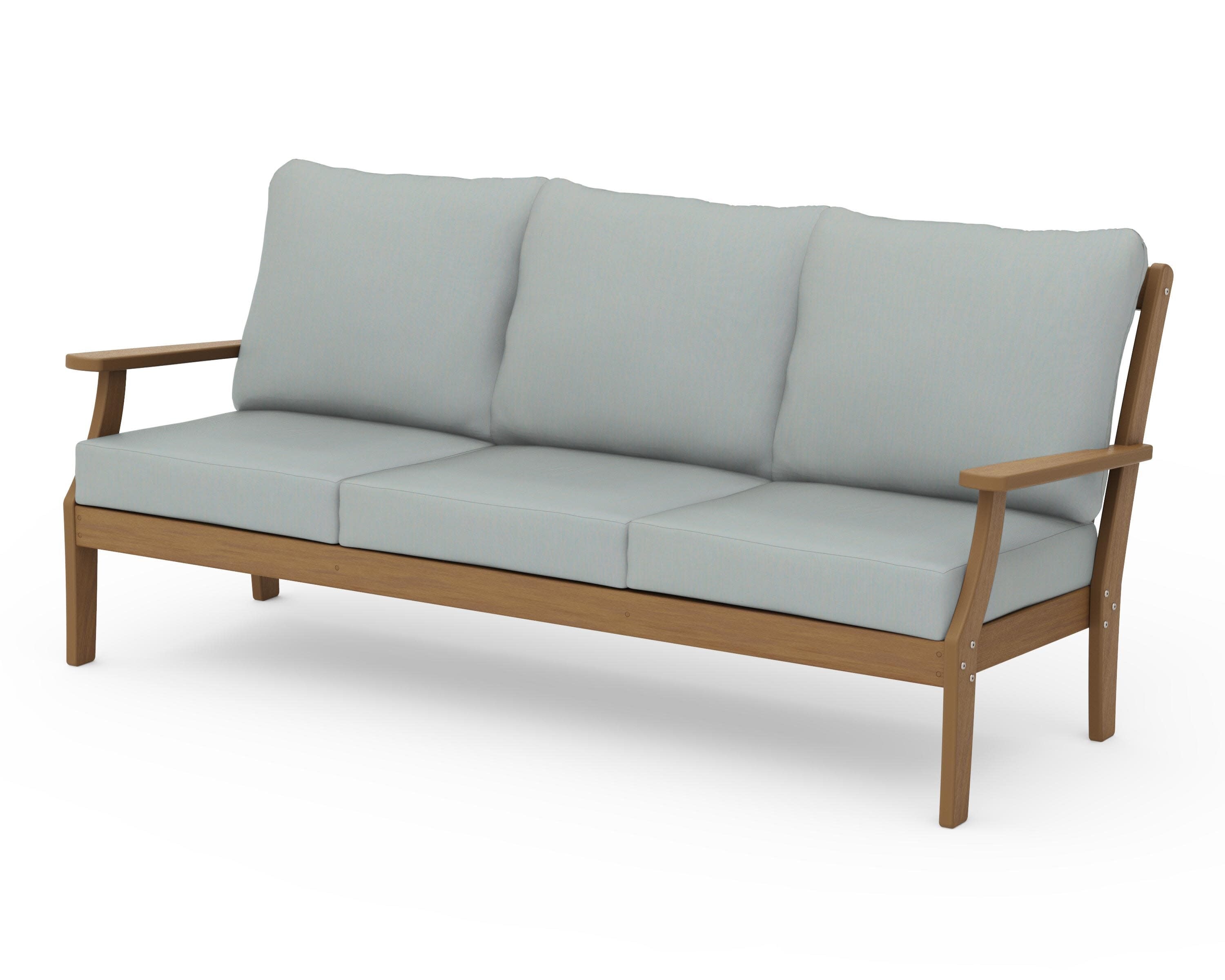 Braxton Deep Seating Sofa in Natural / Spa