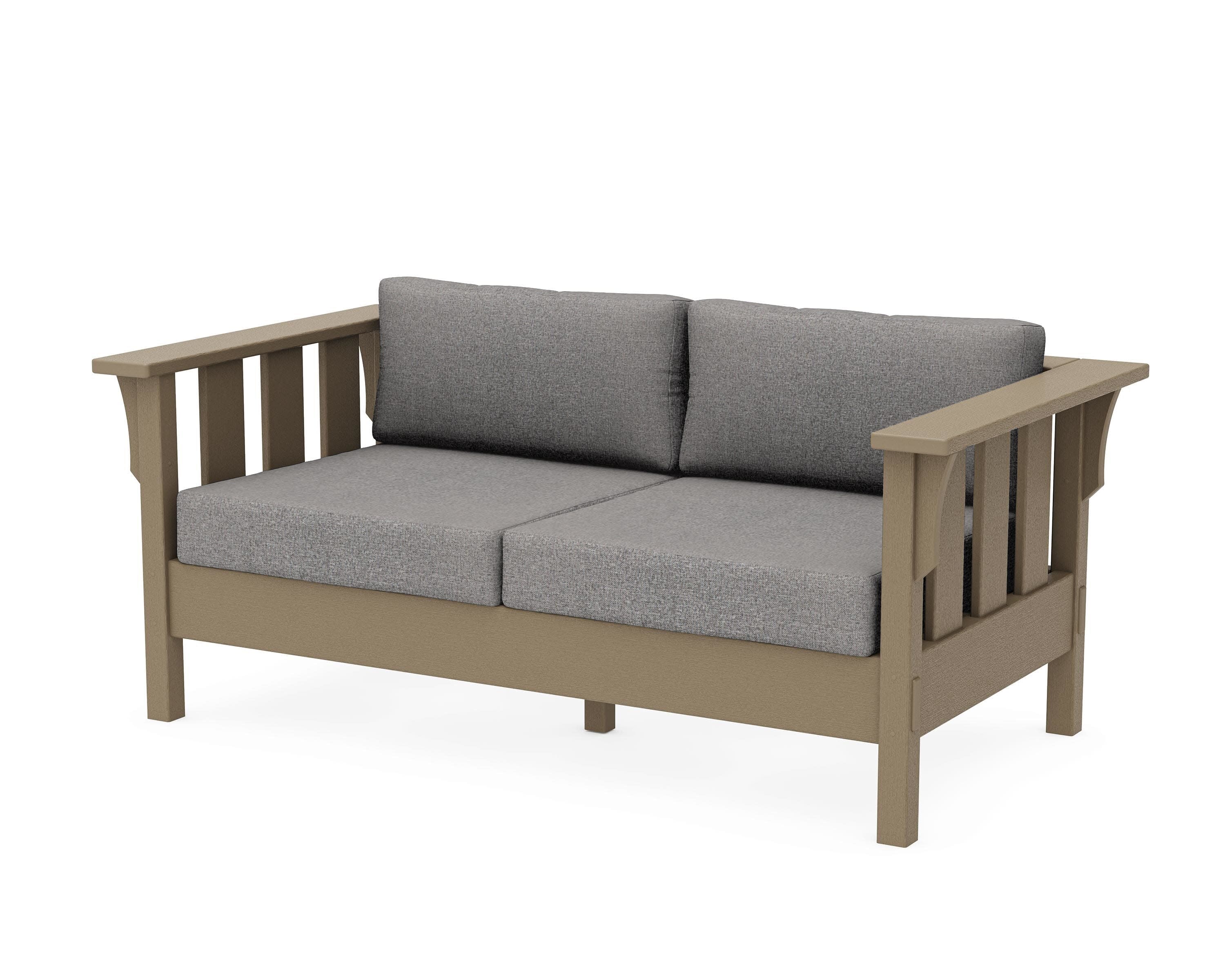 Acadia Deep Seating Loveseat in Vintage Sahara / Grey Mist