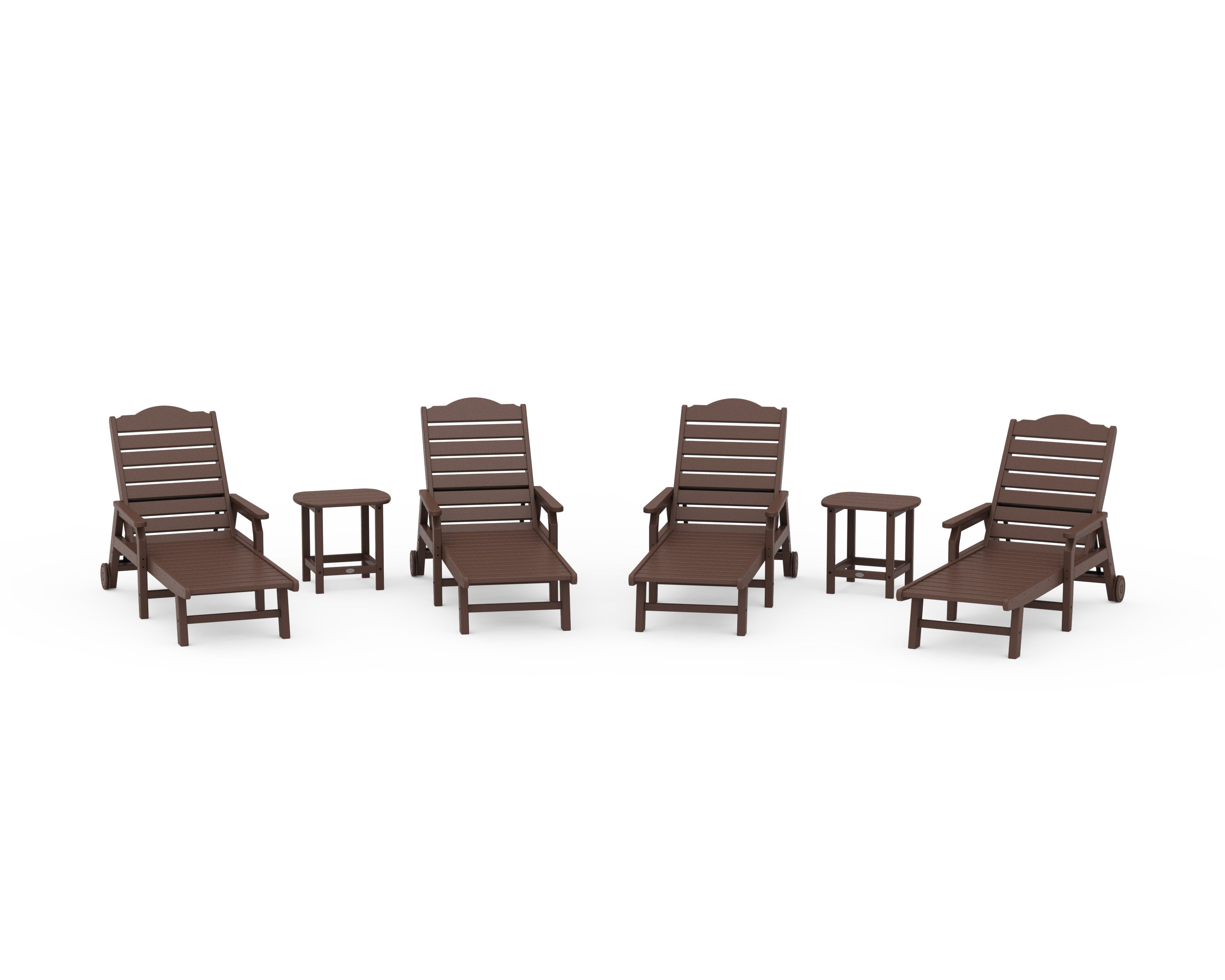 6-Piece Savannah Chaise Lounge Set in Mahogany
