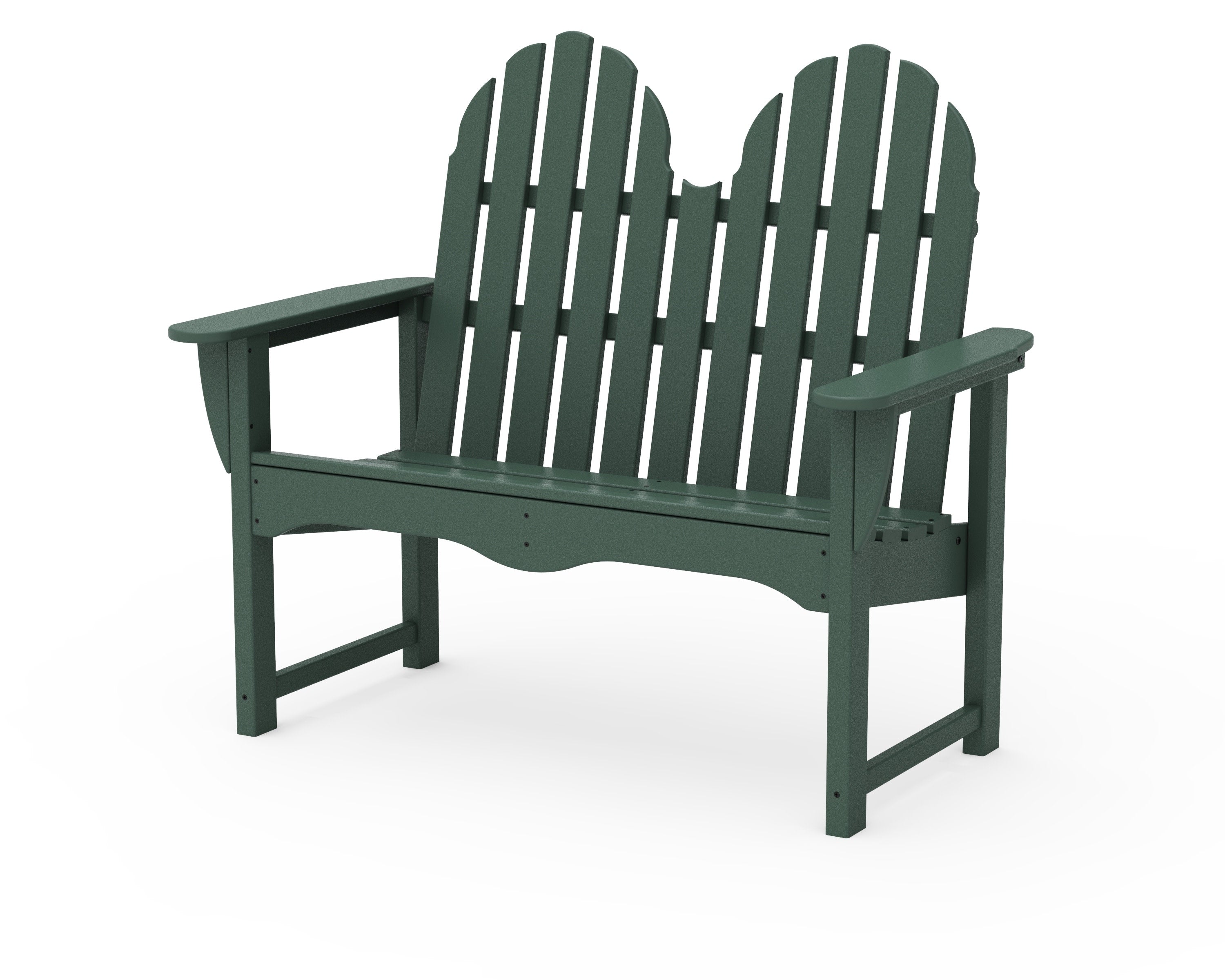 Classic Adirondack 48" Bench in Green