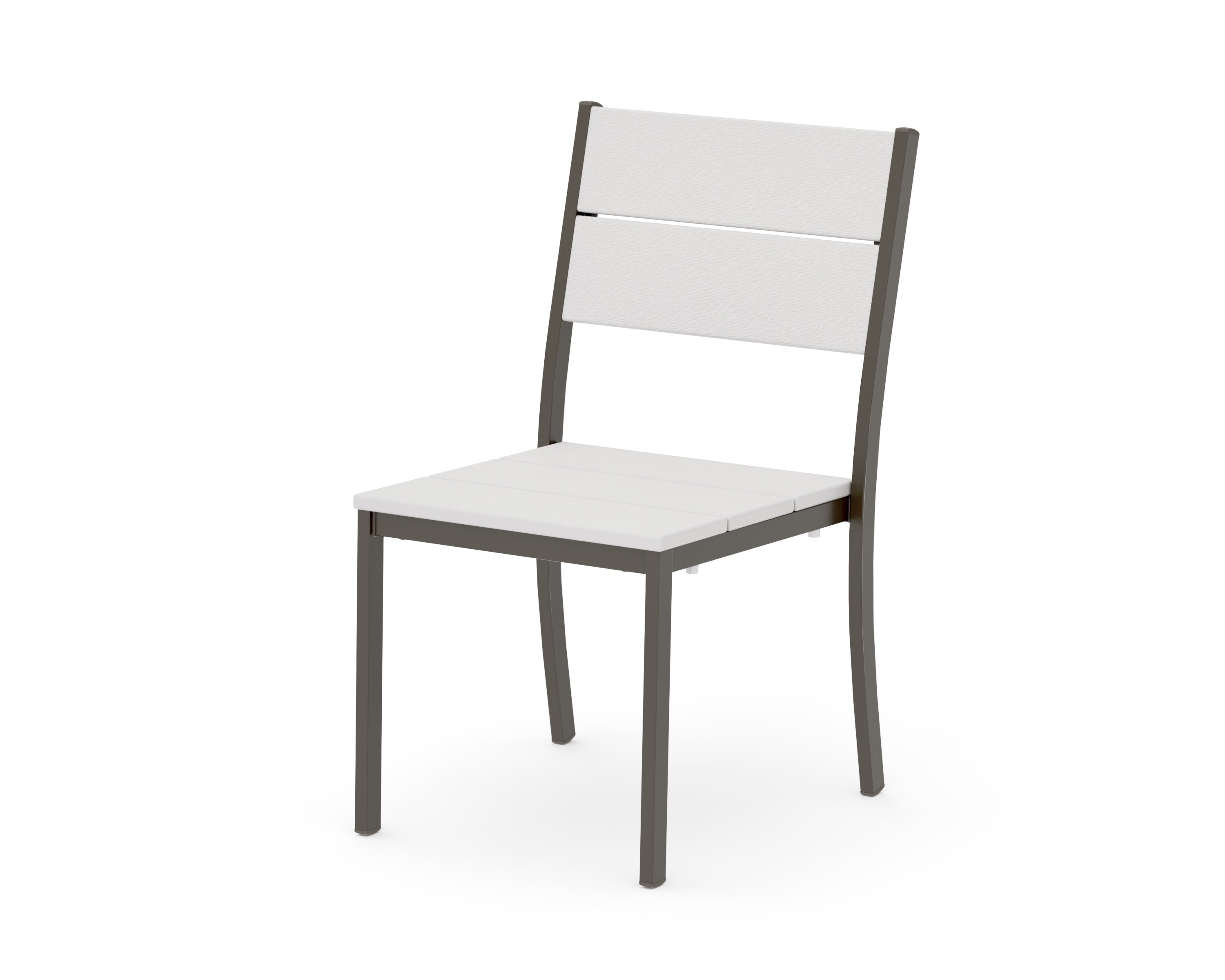 Main Street Stacking Dining Side Chair in Bronze / Vintage White