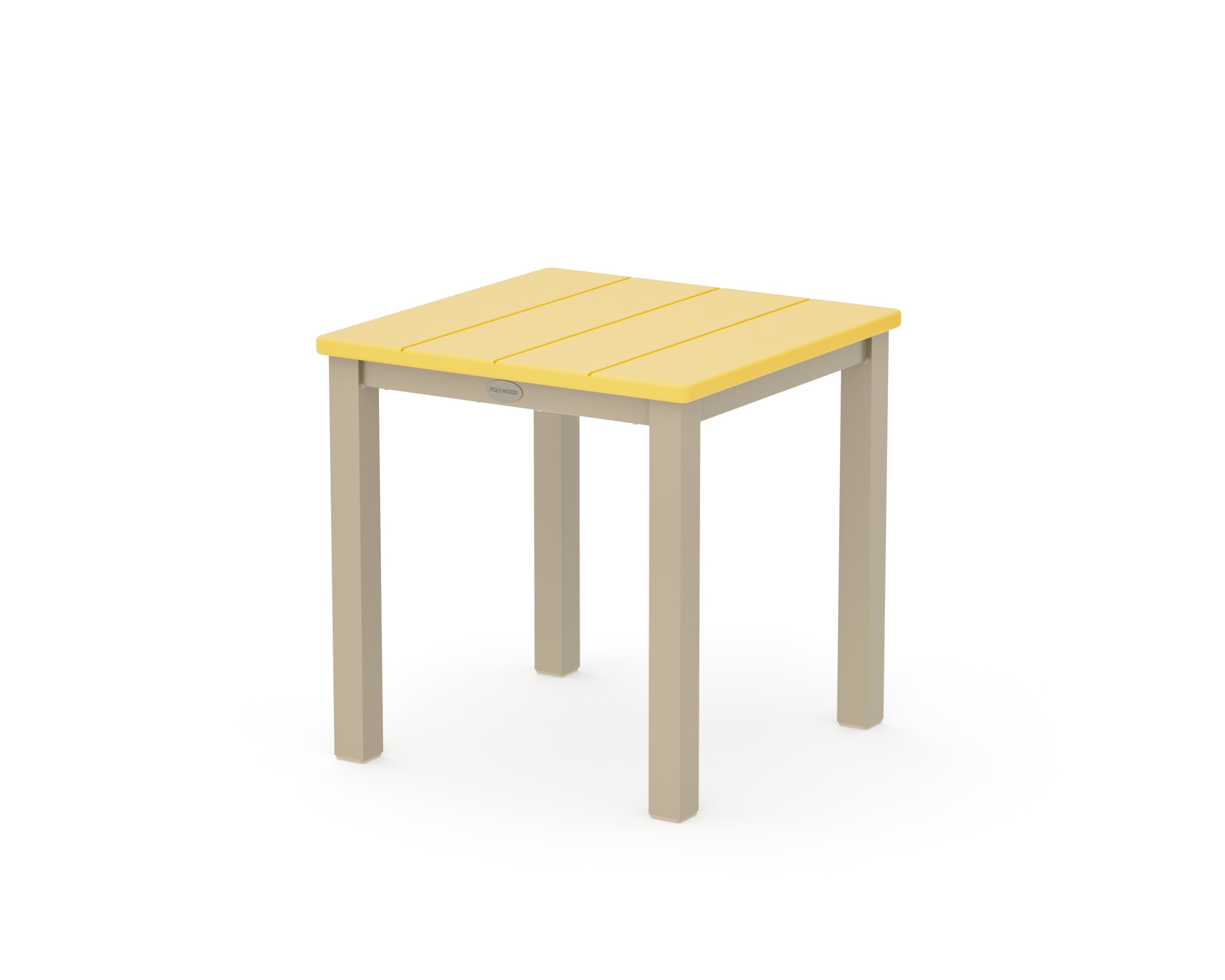 Main Street 18" Side Table in Sand / Lemon