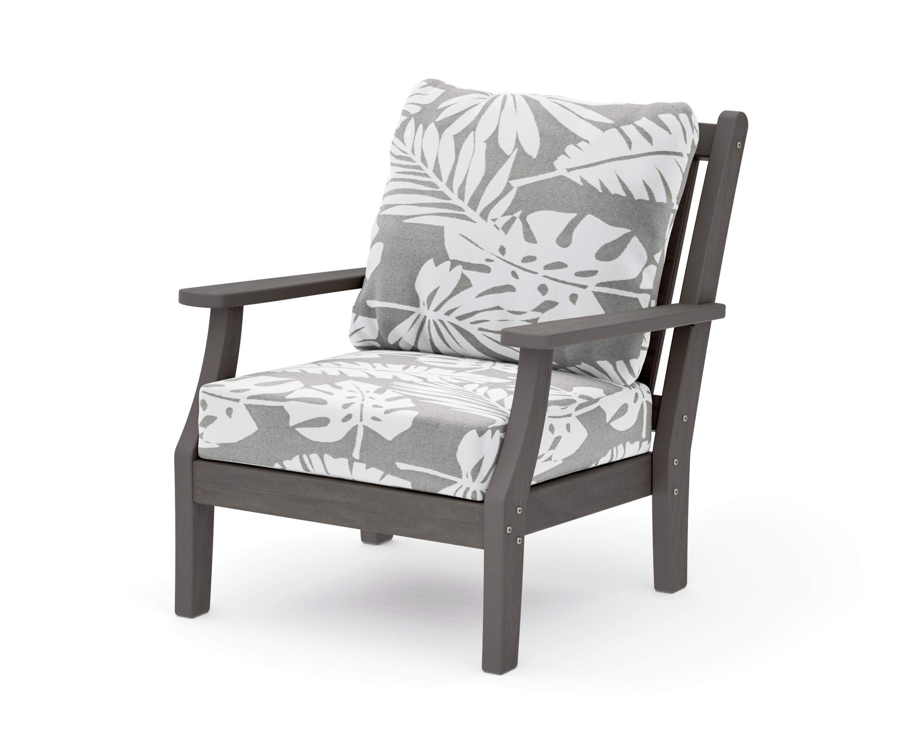 Wovendale Deep Seating Chair in Driftwood / Leaf Grey Mist