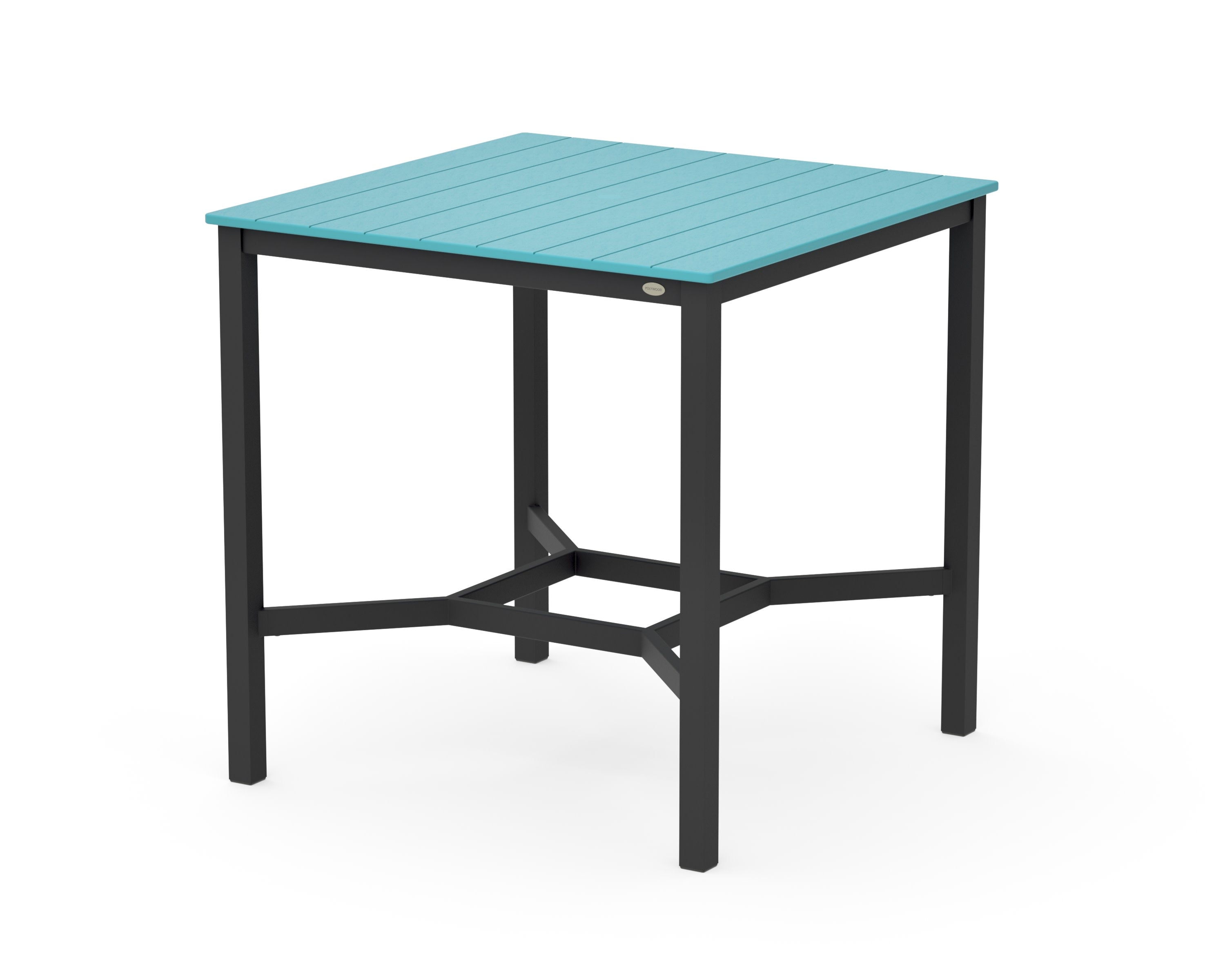 Main Street 42 x 42 Bar Table in Black / Aruba