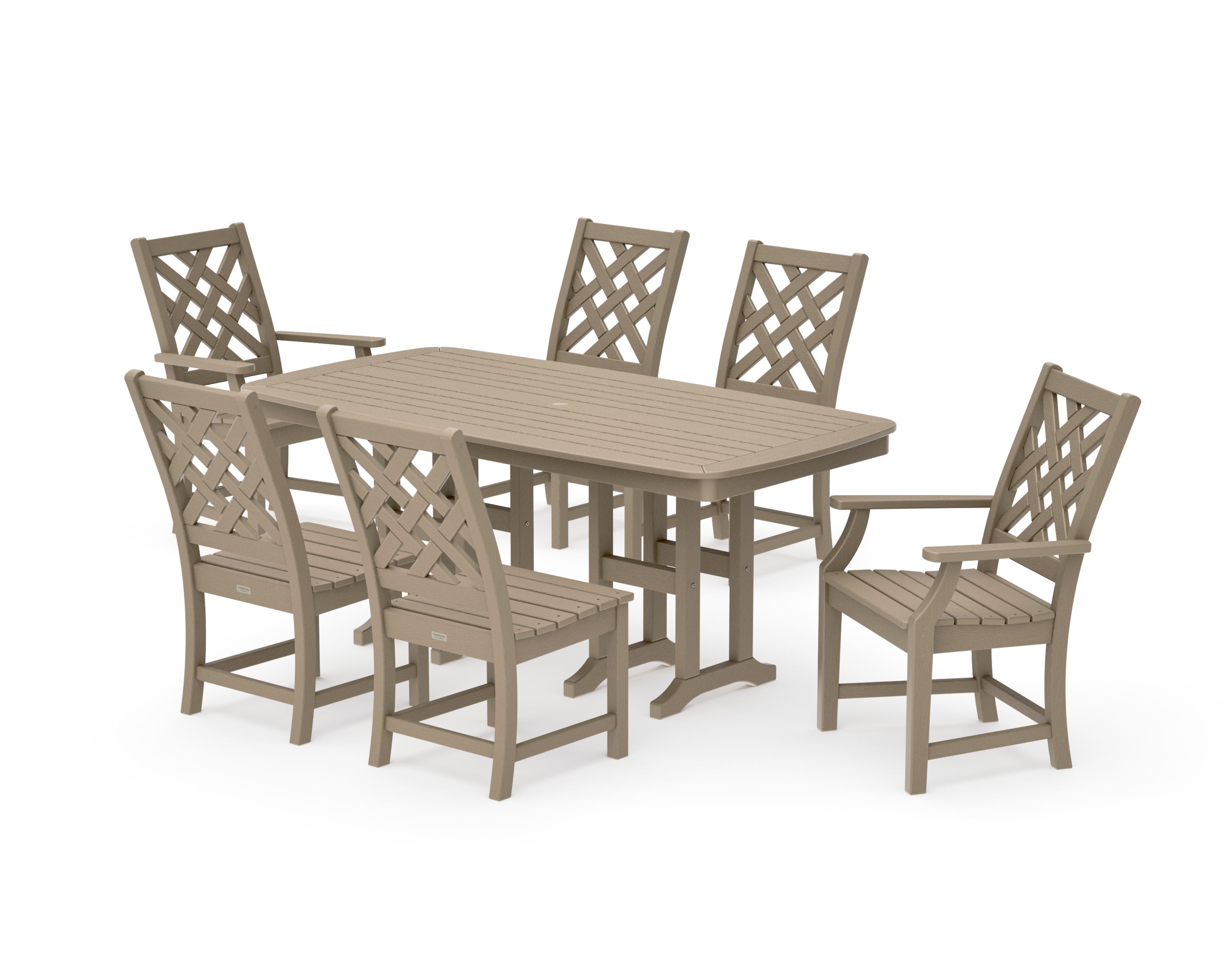 Wovendale 7-Piece Dining Set in Vintage Sahara