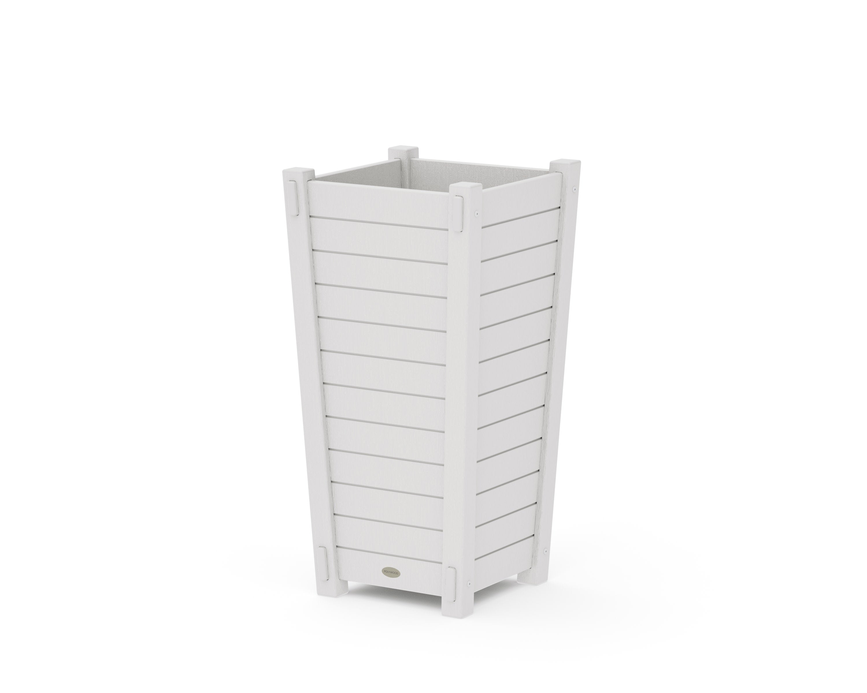 Nautical Tapered Square Planter Box in Vintage White