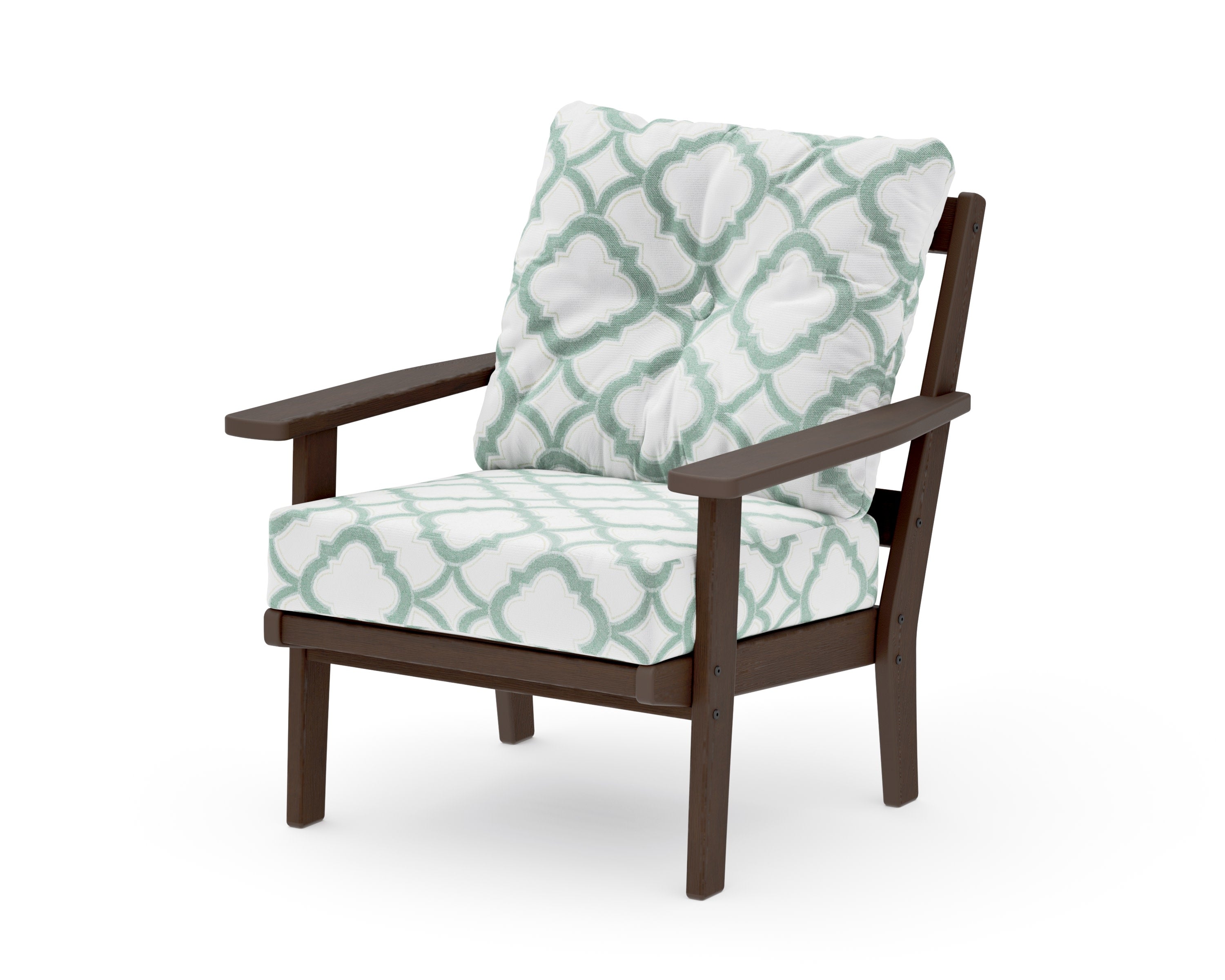 Prairie Deep Seating Chair in Kona / Trellis Glacier Spa