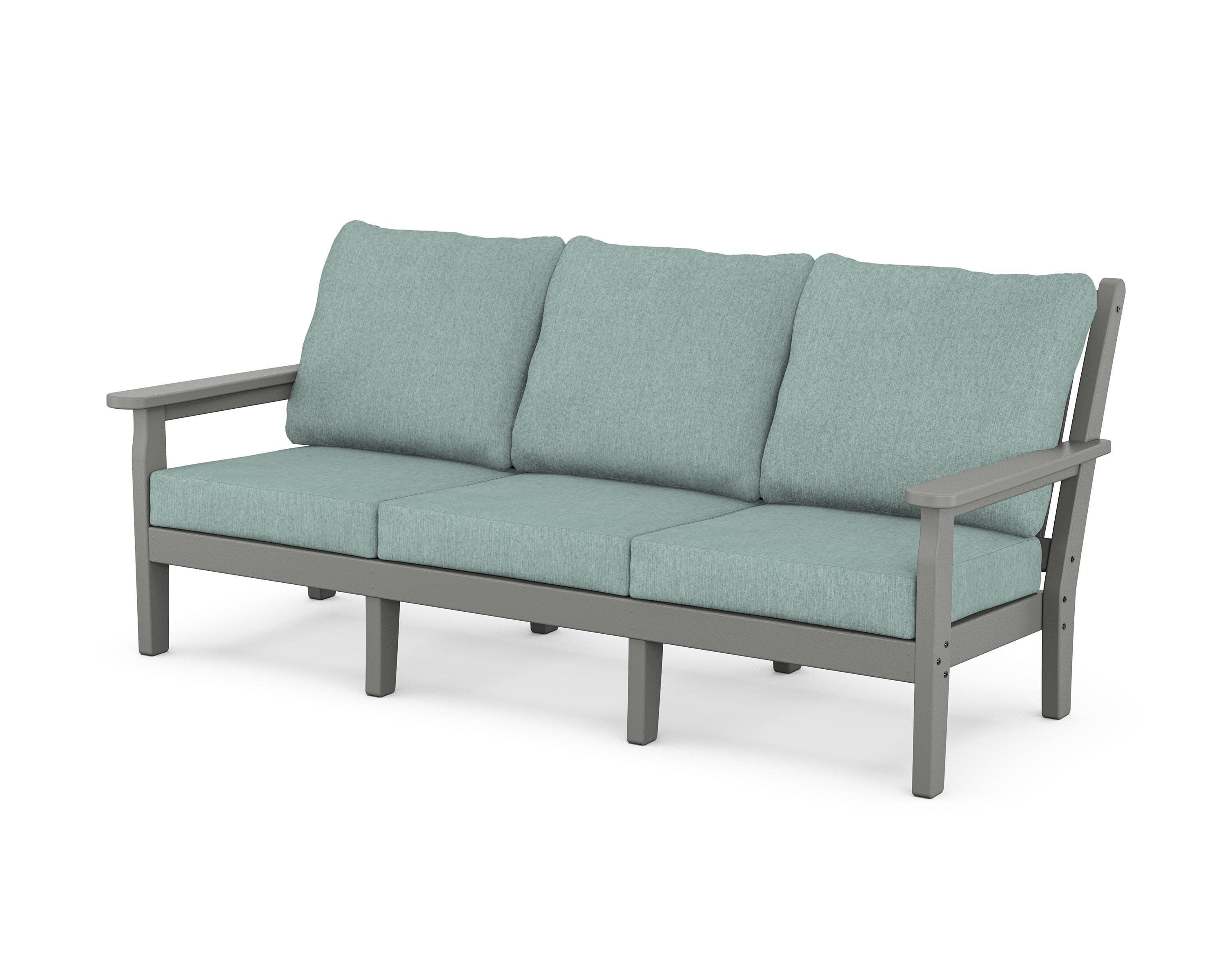 Chippendale Deep Seating Sofa in Slate Grey / Glacier Spa