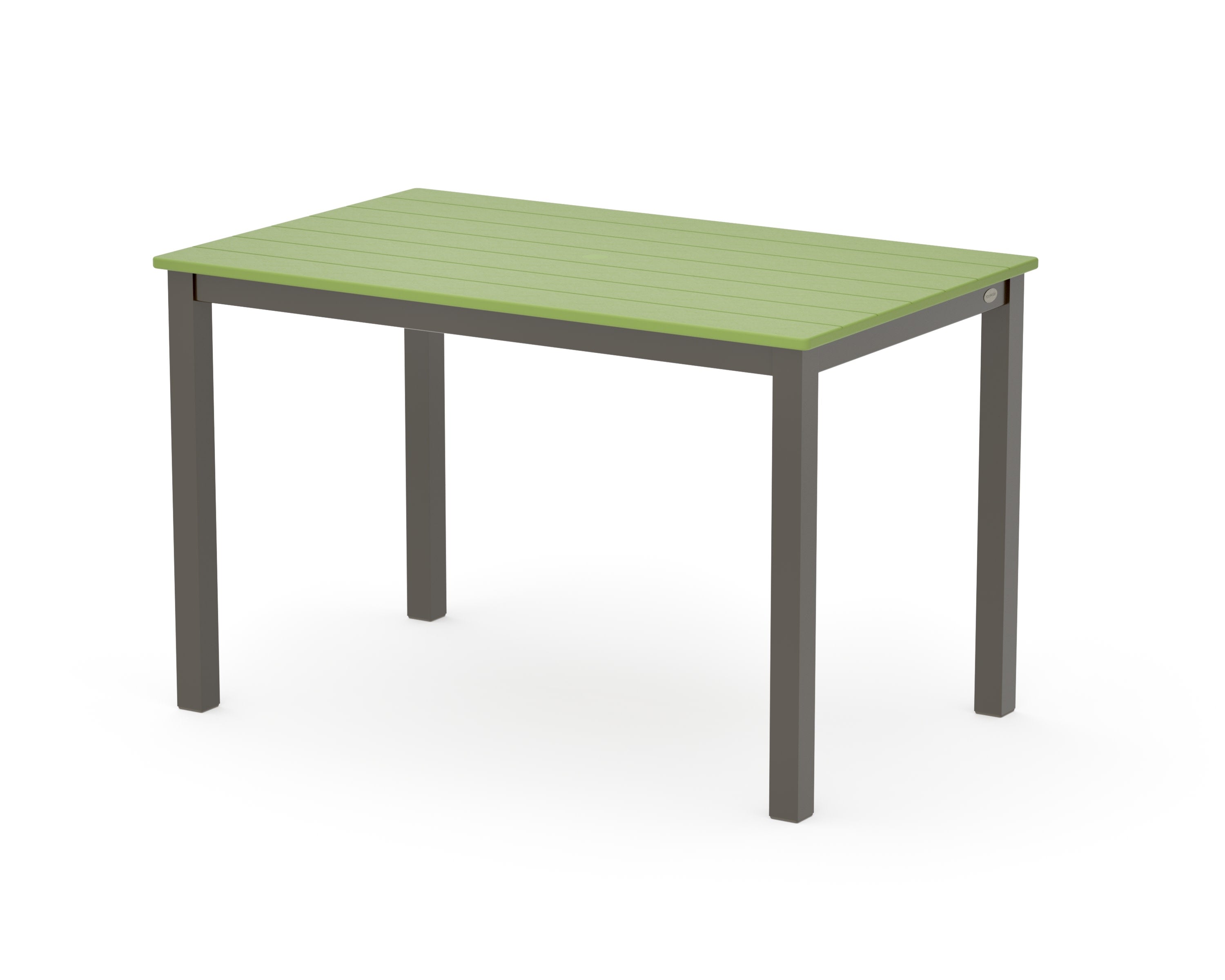 Main Street 30 x 48 Dining Table in Bronze / Lime