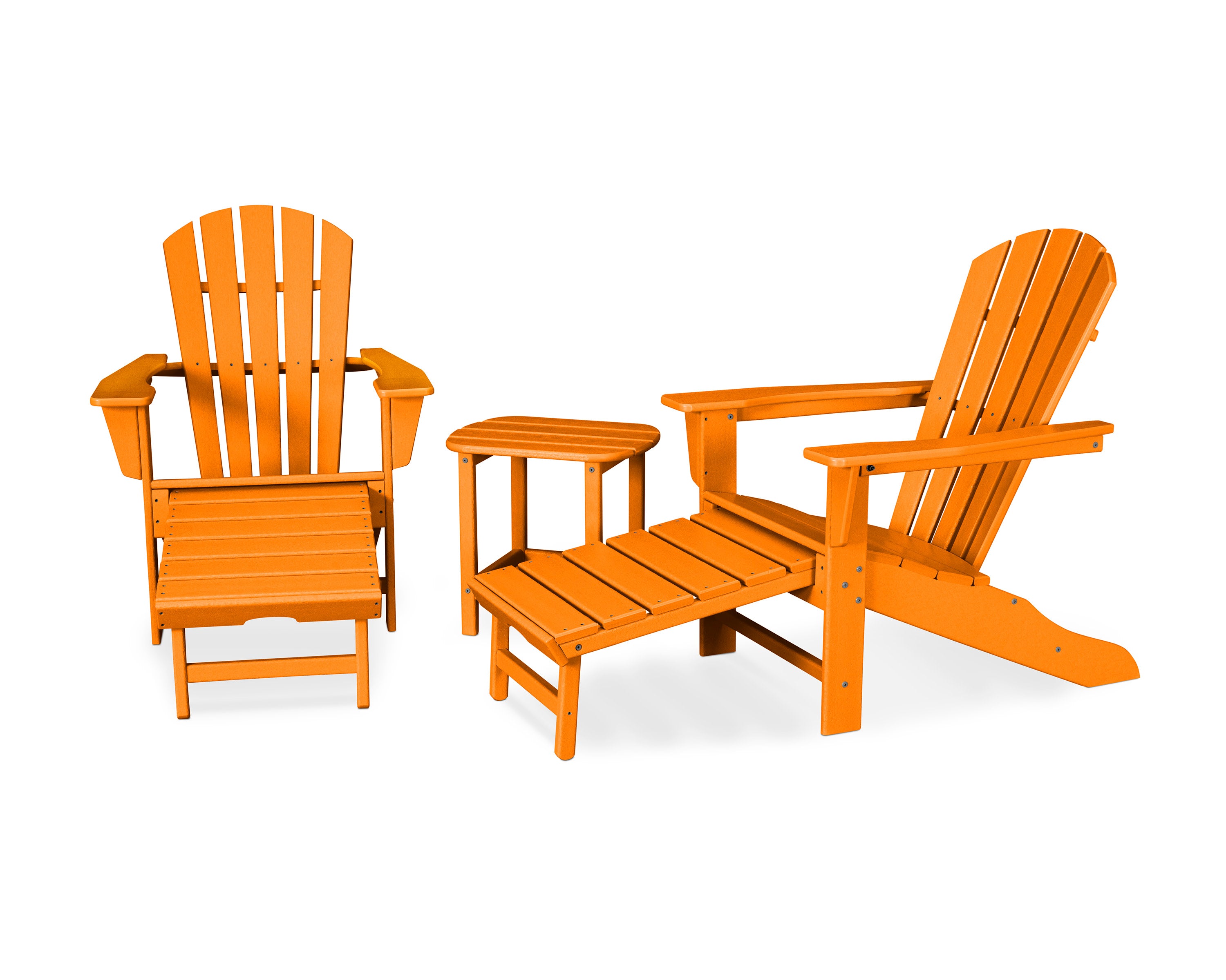 Palm Coast Ultimate Adirondack 3-Piece Set in Tangerine