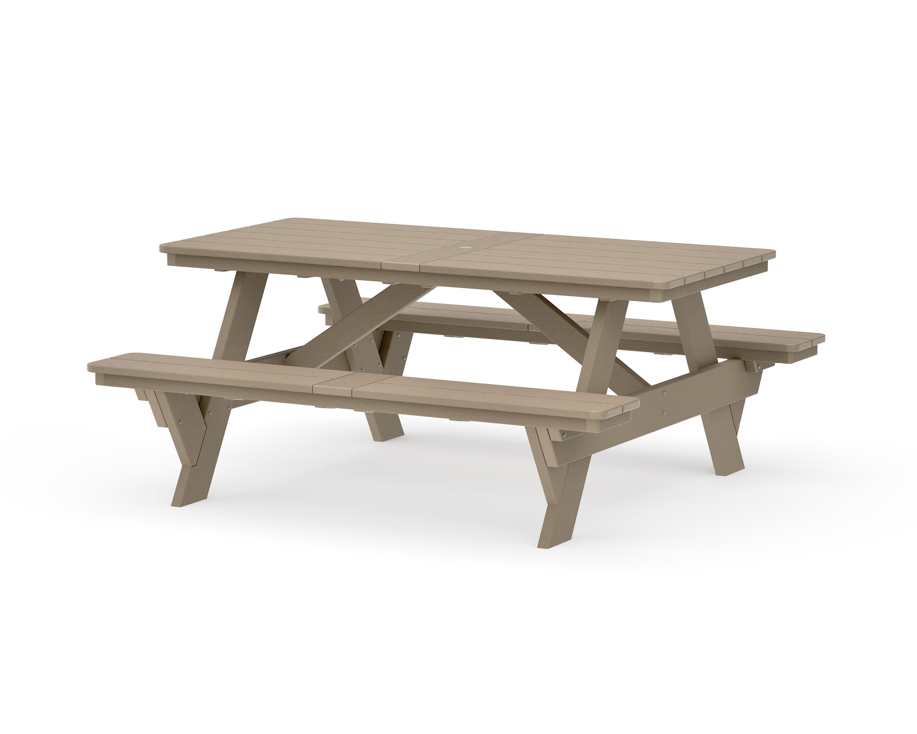 Rockford 72 Picnic Table in Vintage Sahara