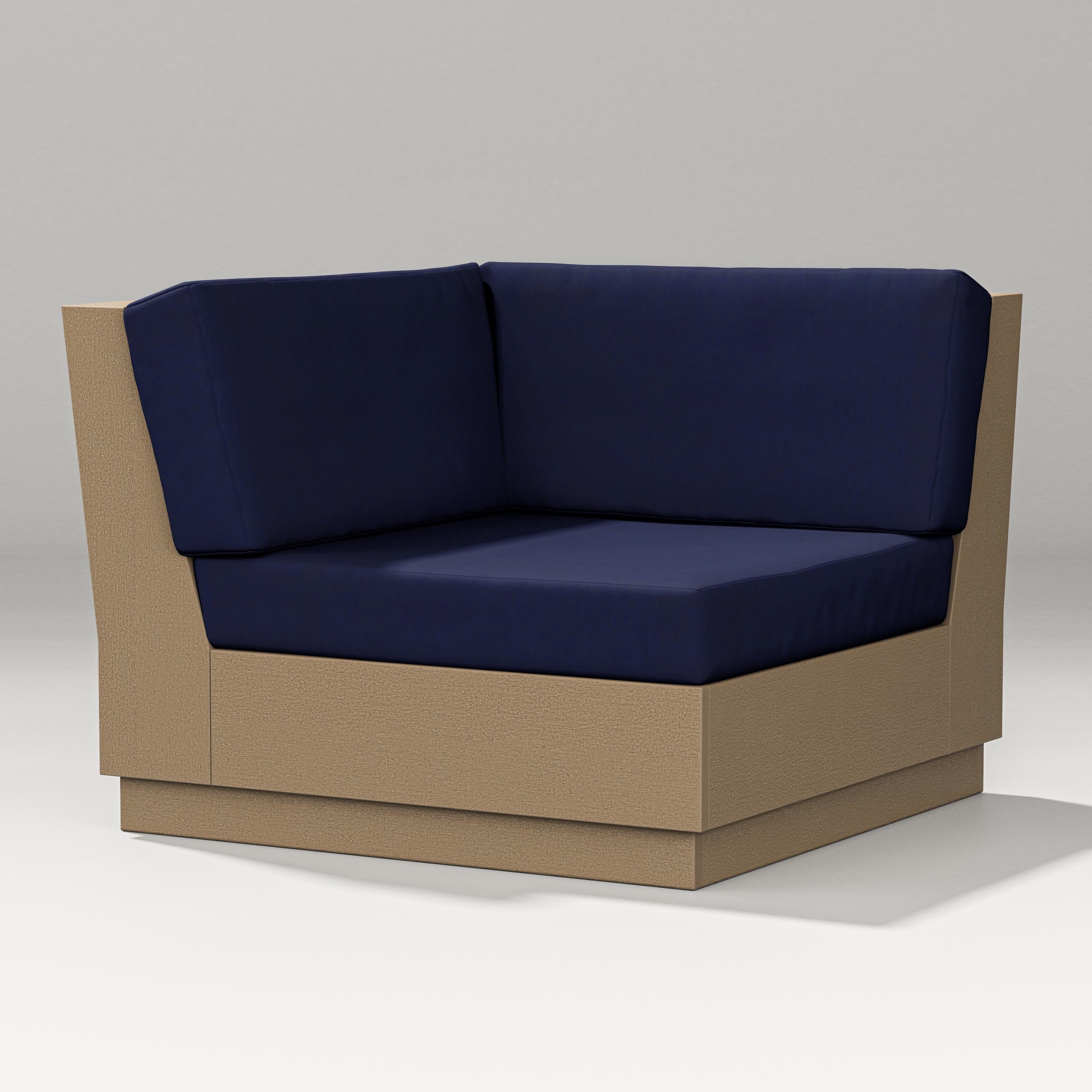 Elevate Modular Corner Chair in Vintage Sahara / Navy