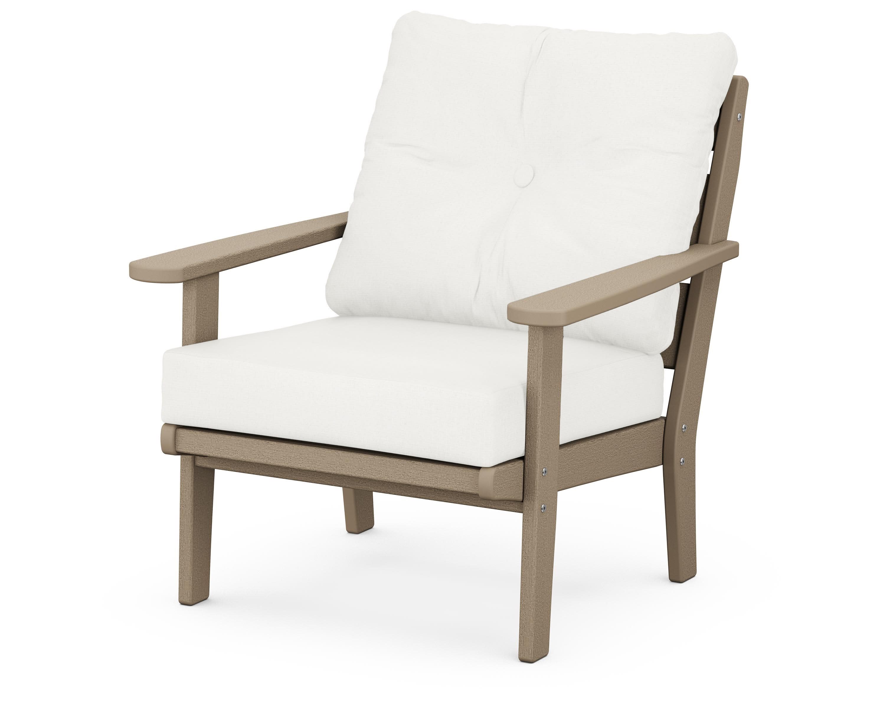 Lakeside Deep Seating Chair in Vintage Sahara / Natural Linen