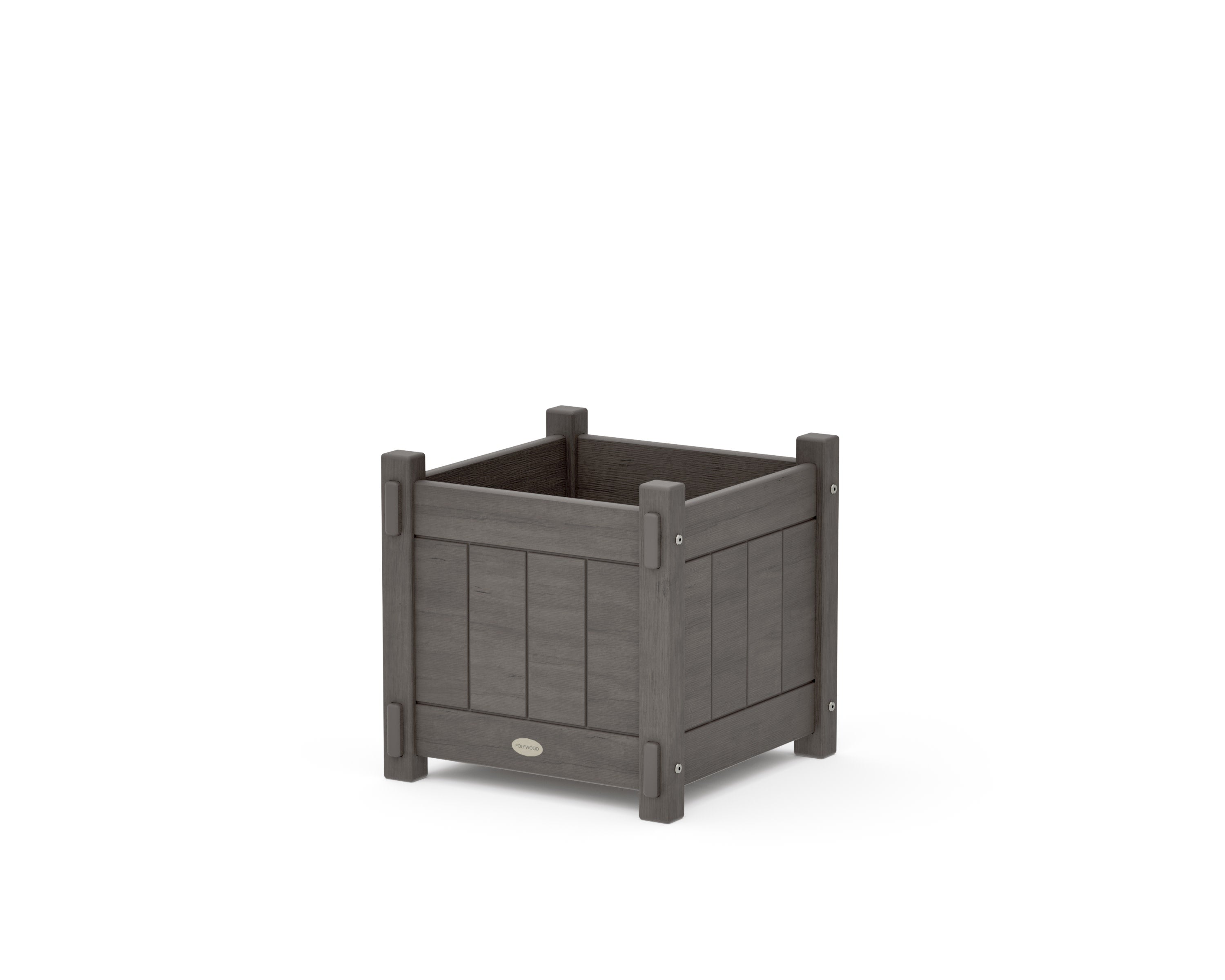 Vineyard Square Planter Box in Driftwood