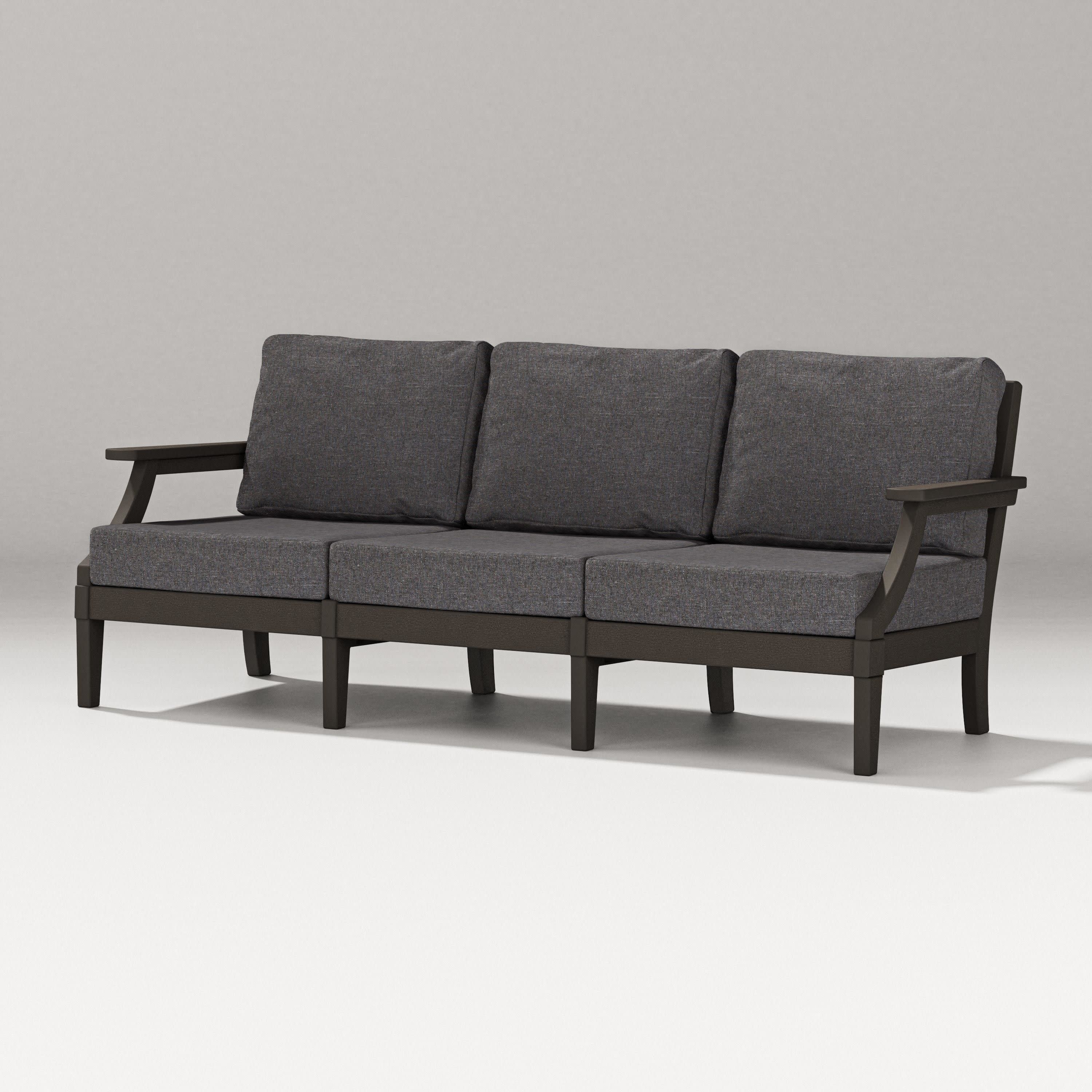 Estate Sofa in Vintage Coffee / Ash Charcoal