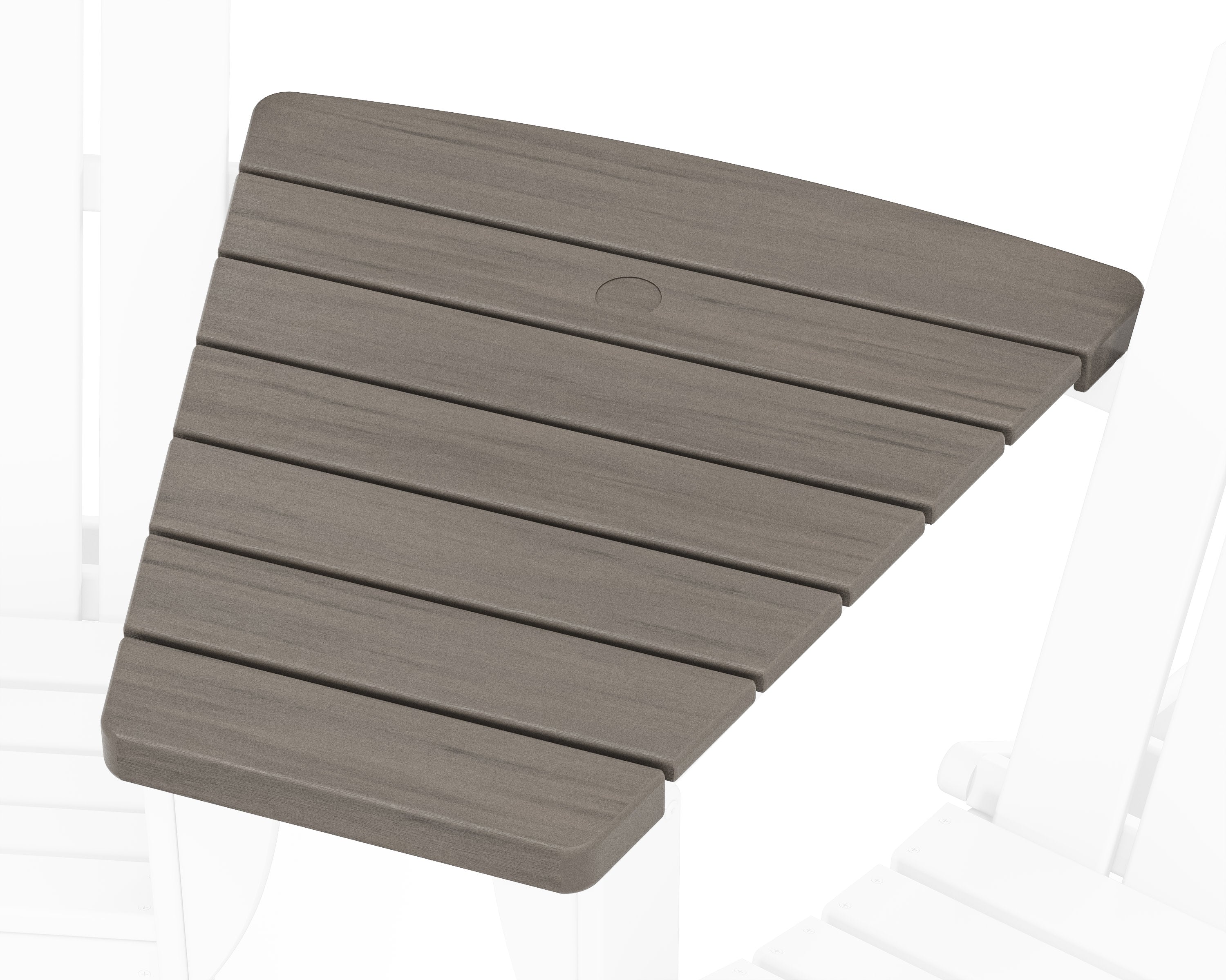 Classic Series Angled Adirondack Connecting Table in Driftwood