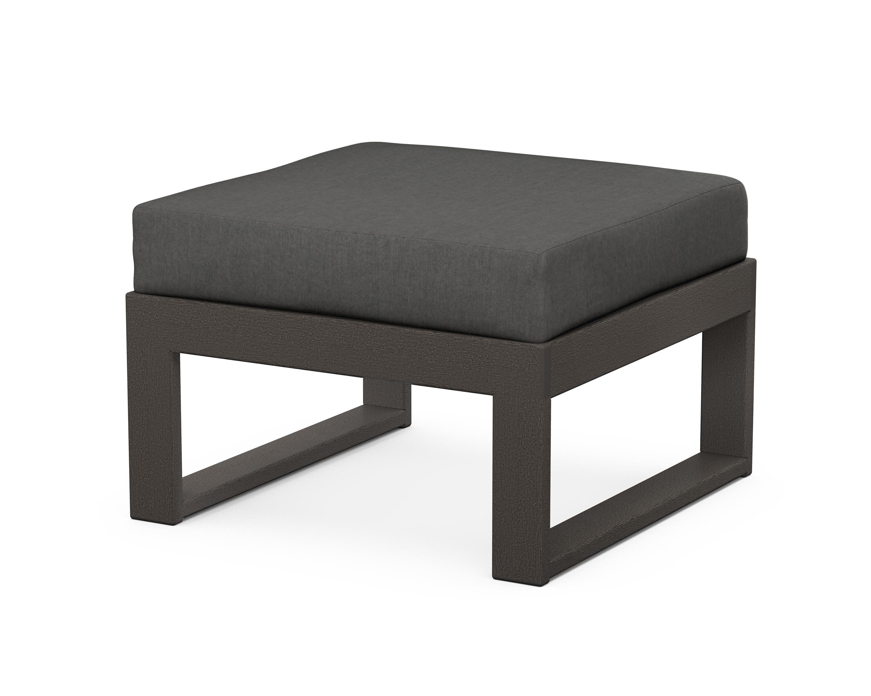 Modular Ottoman - Modern in Vintage Coffee / Spectrum Carbon