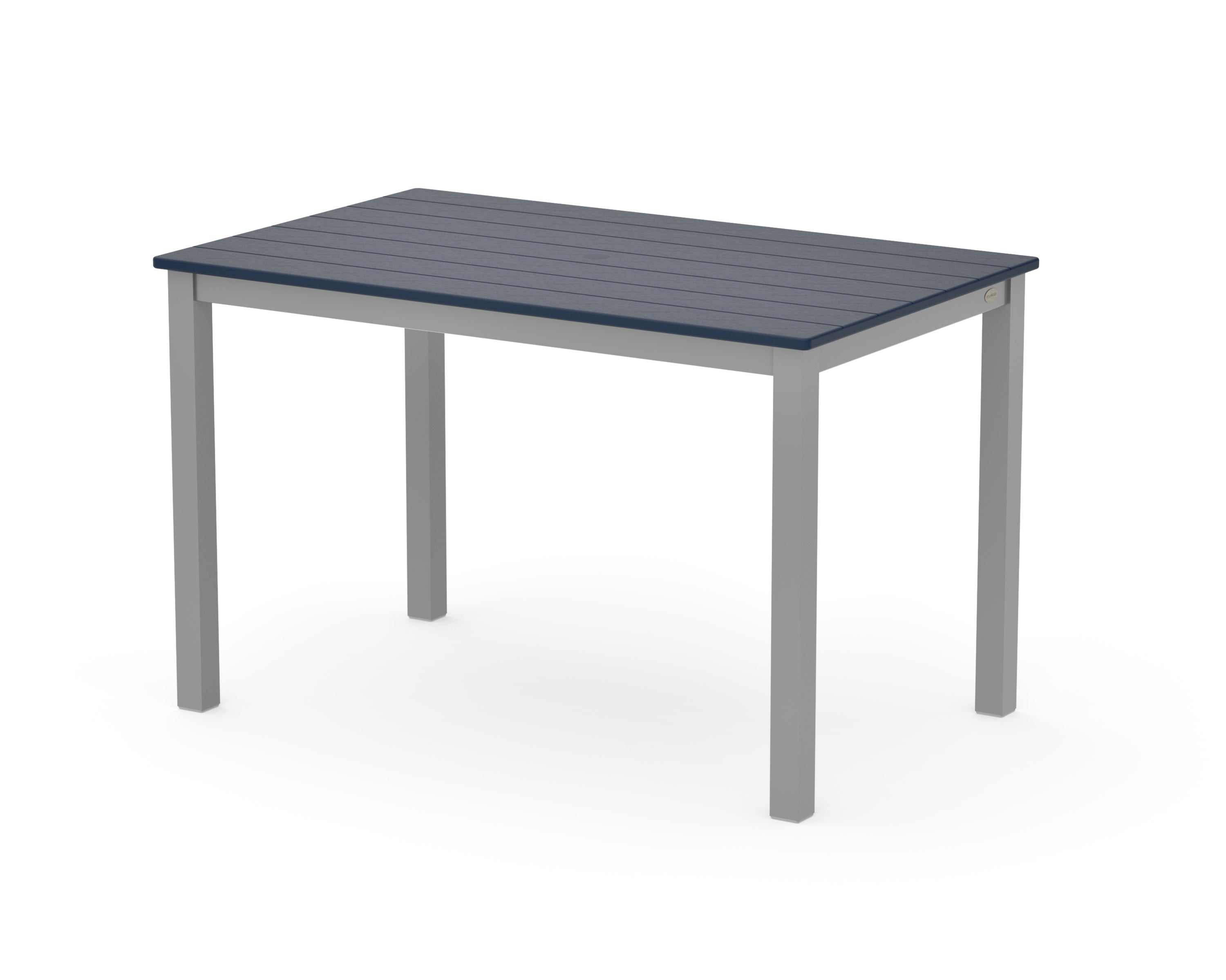 Main Street 30 x 48 Dining Table in Silver / Navy