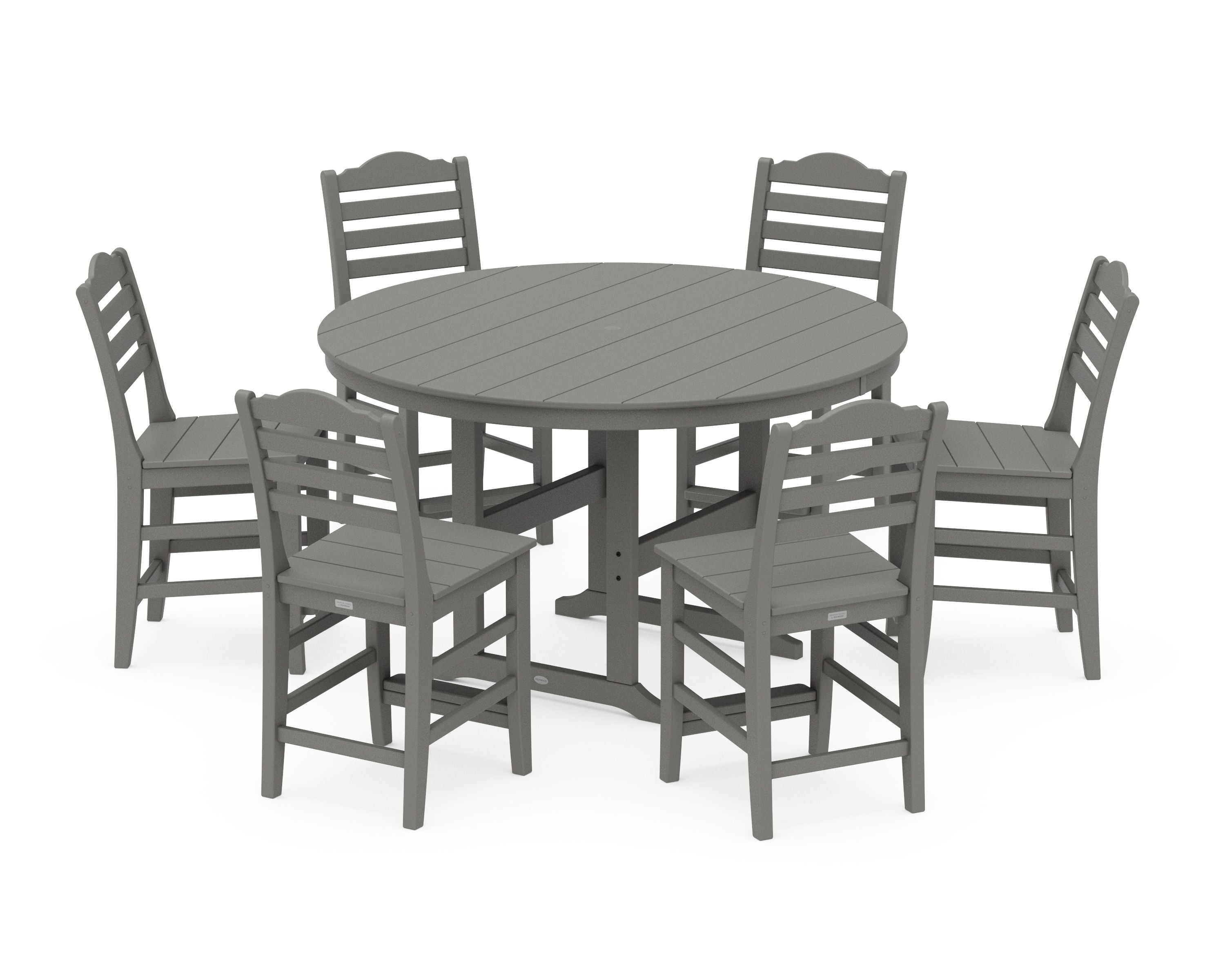 Savannah 7-Piece Farmhouse Side Chair Round Counter Set