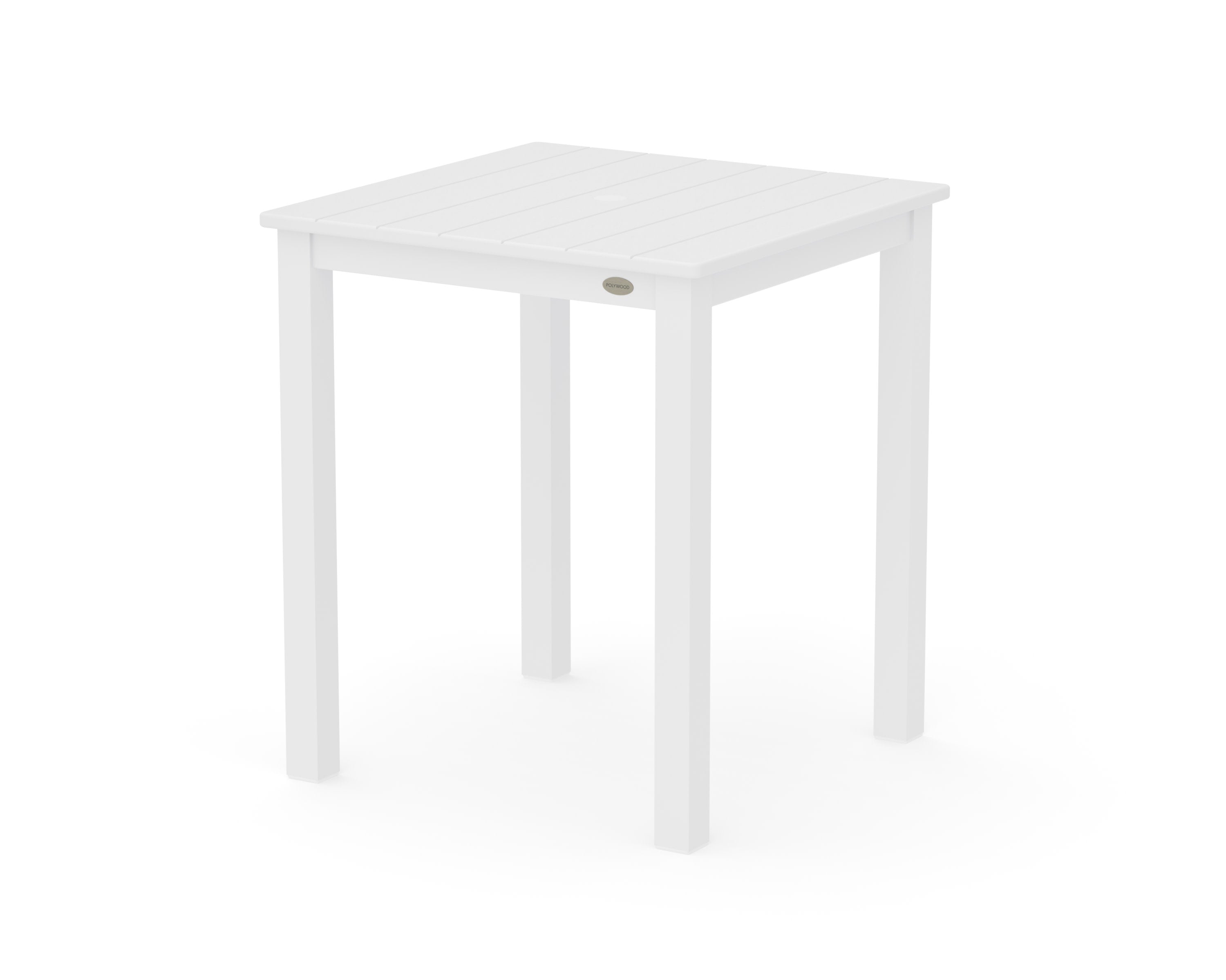 Main Street 26 x 26 Dining Table in White / White