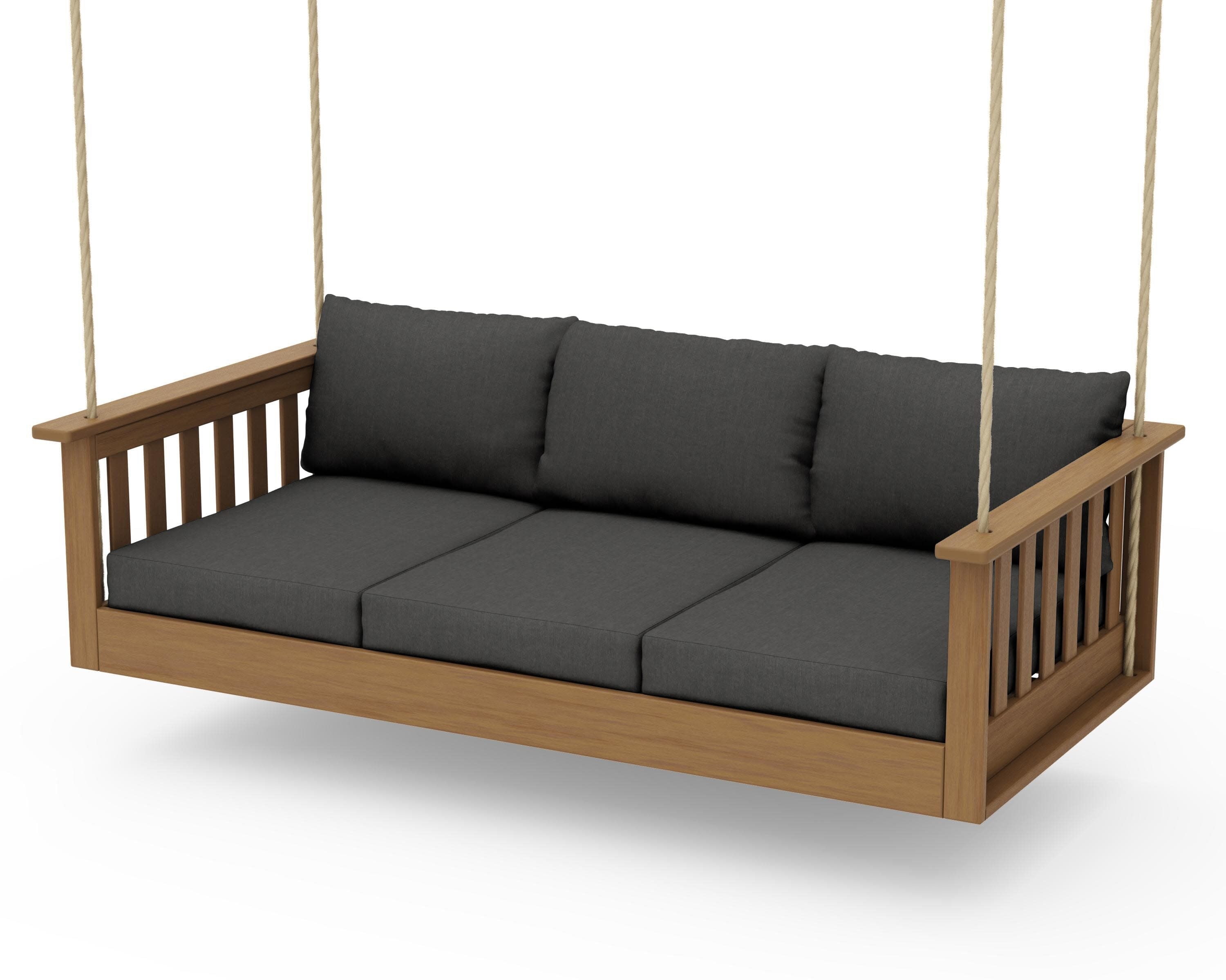 Vineyard Daybed Swing in Natural / Spectrum Carbon