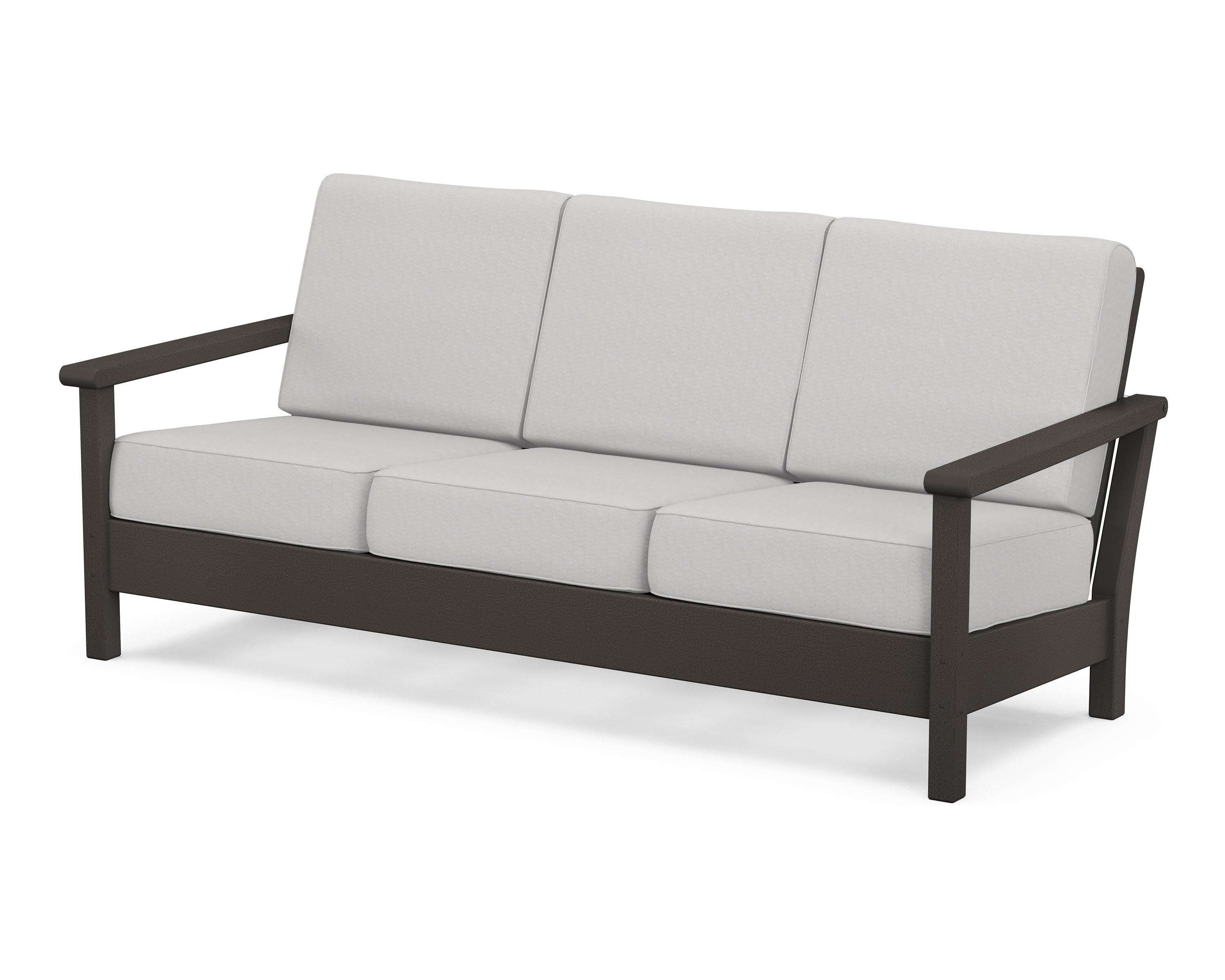 Harbour Deep Seating Sofa in Vintage Coffee / Diamond in the Rough