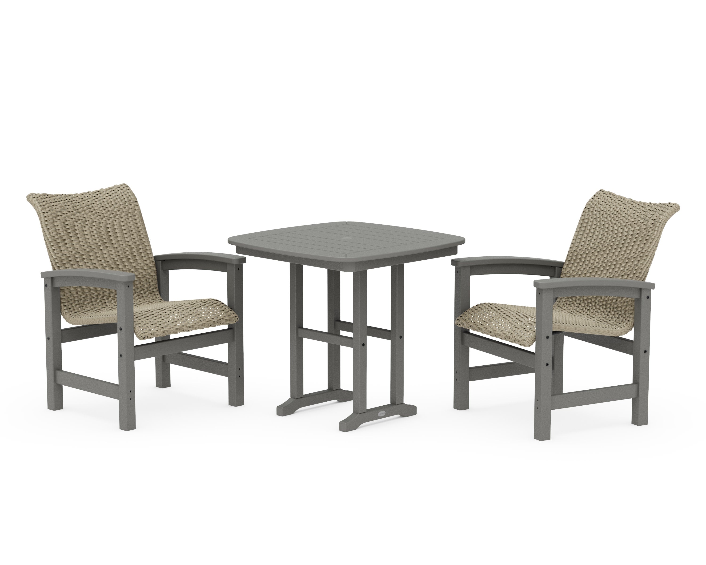 Coastal Woven 3-Piece Dining Set
