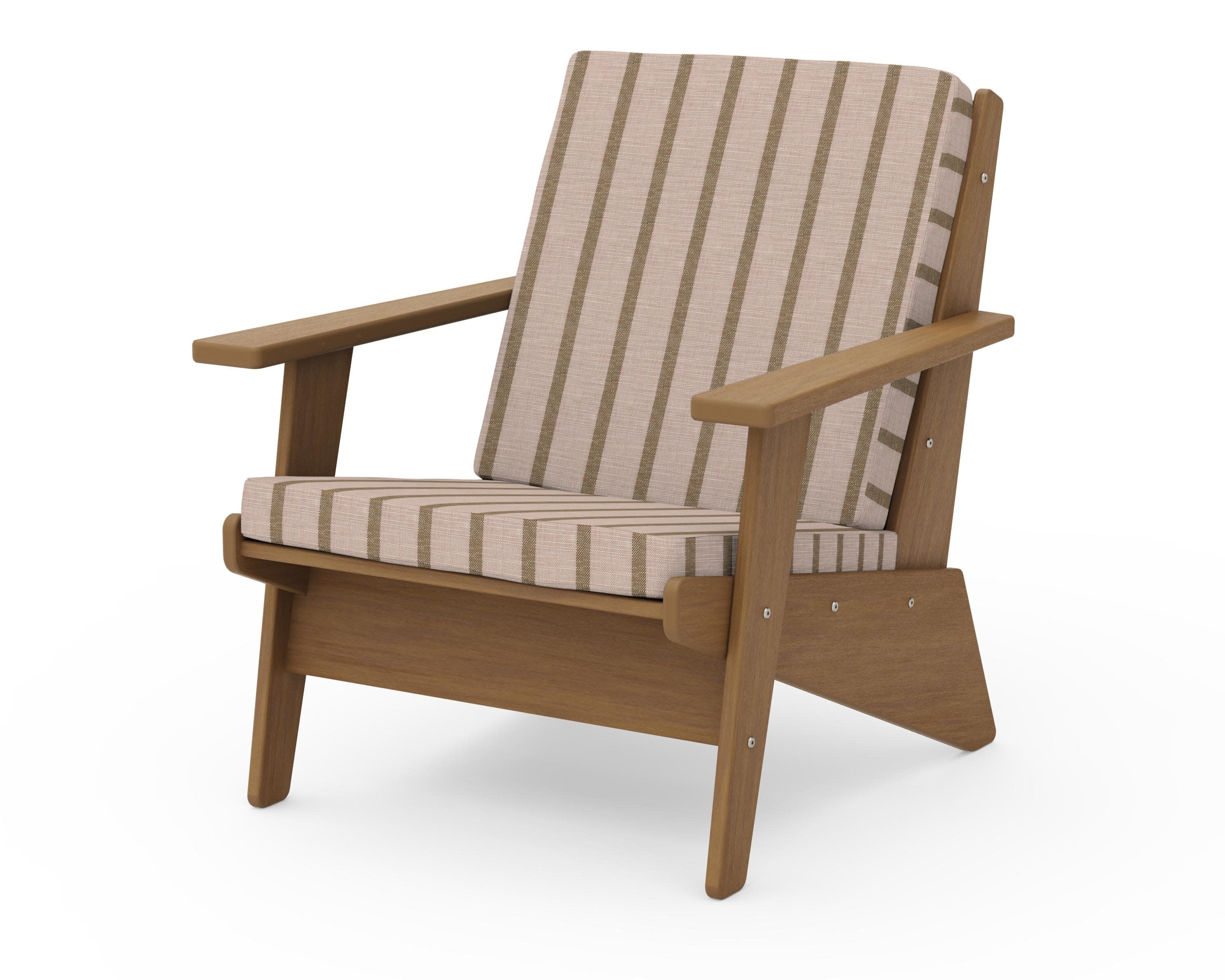 Riviera Modern Lounge Chair in Natural / Unwind Cameo