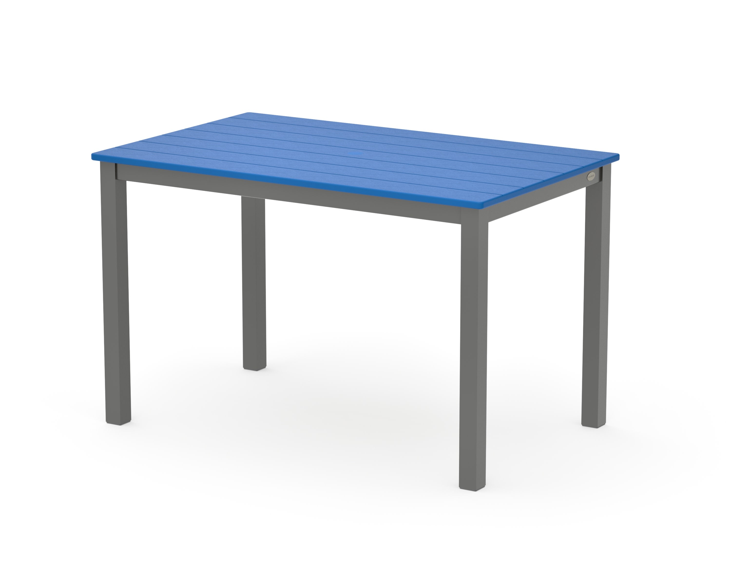 Main Street 30 x 48 Dining Table in Charcoal / Pacific Blue