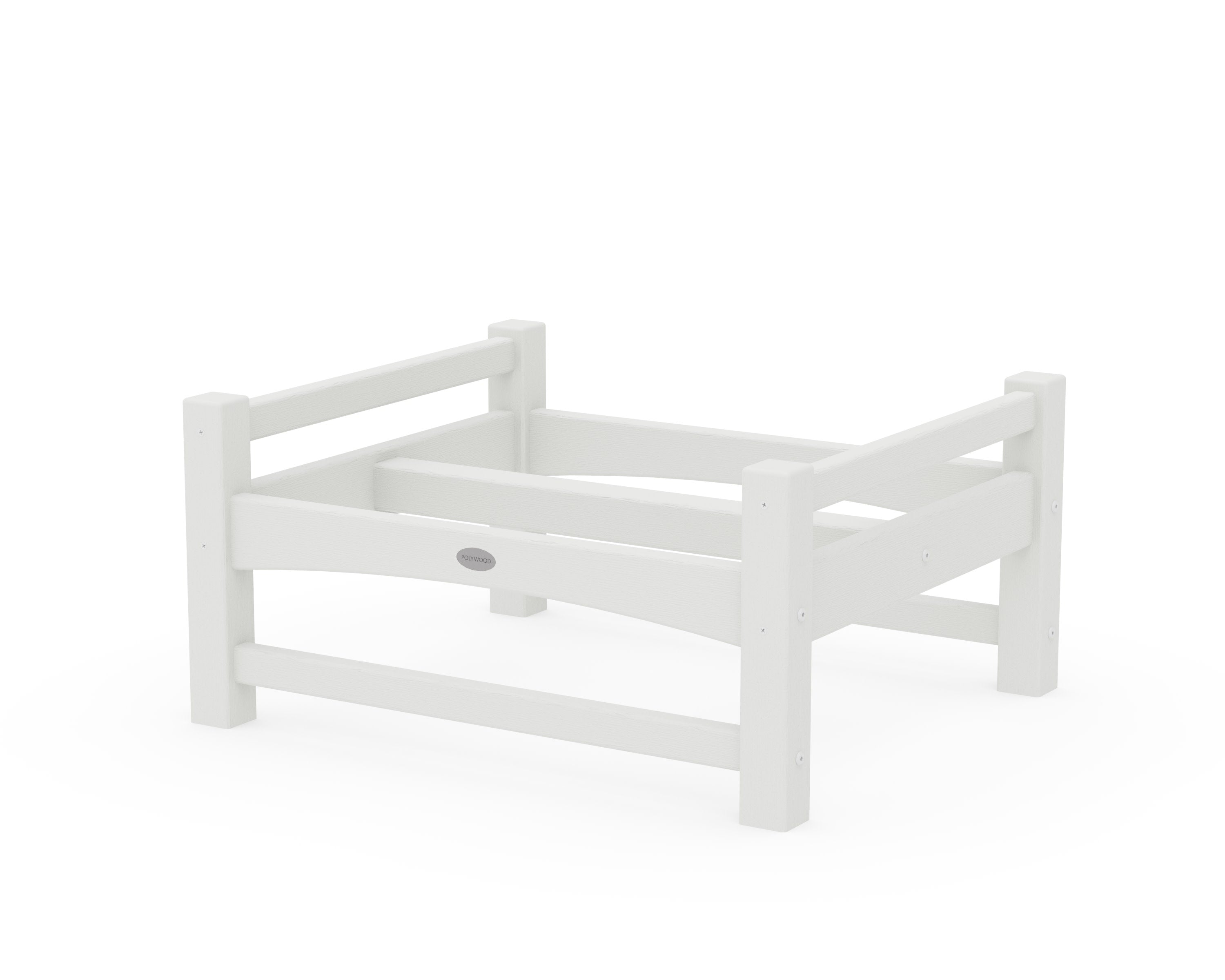 Club Ottoman Frame in Vintage White