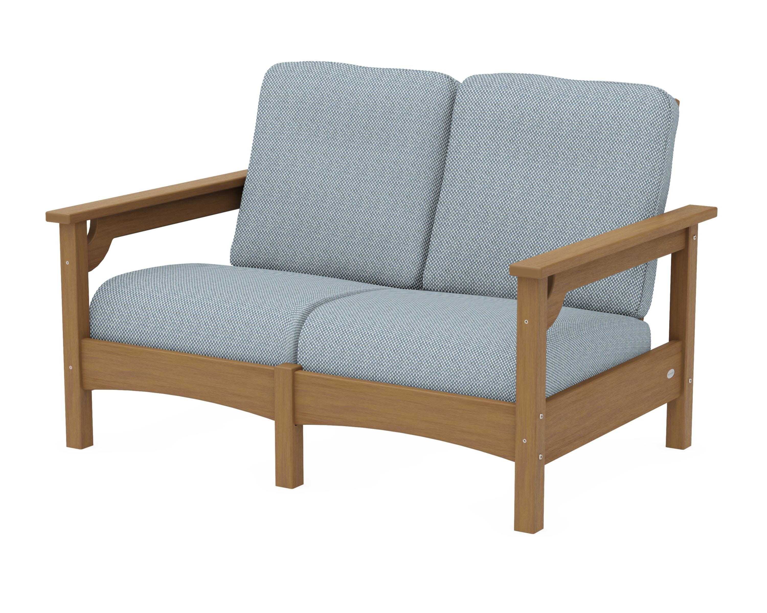 Club Loveseat in Natural / Exhale Sky