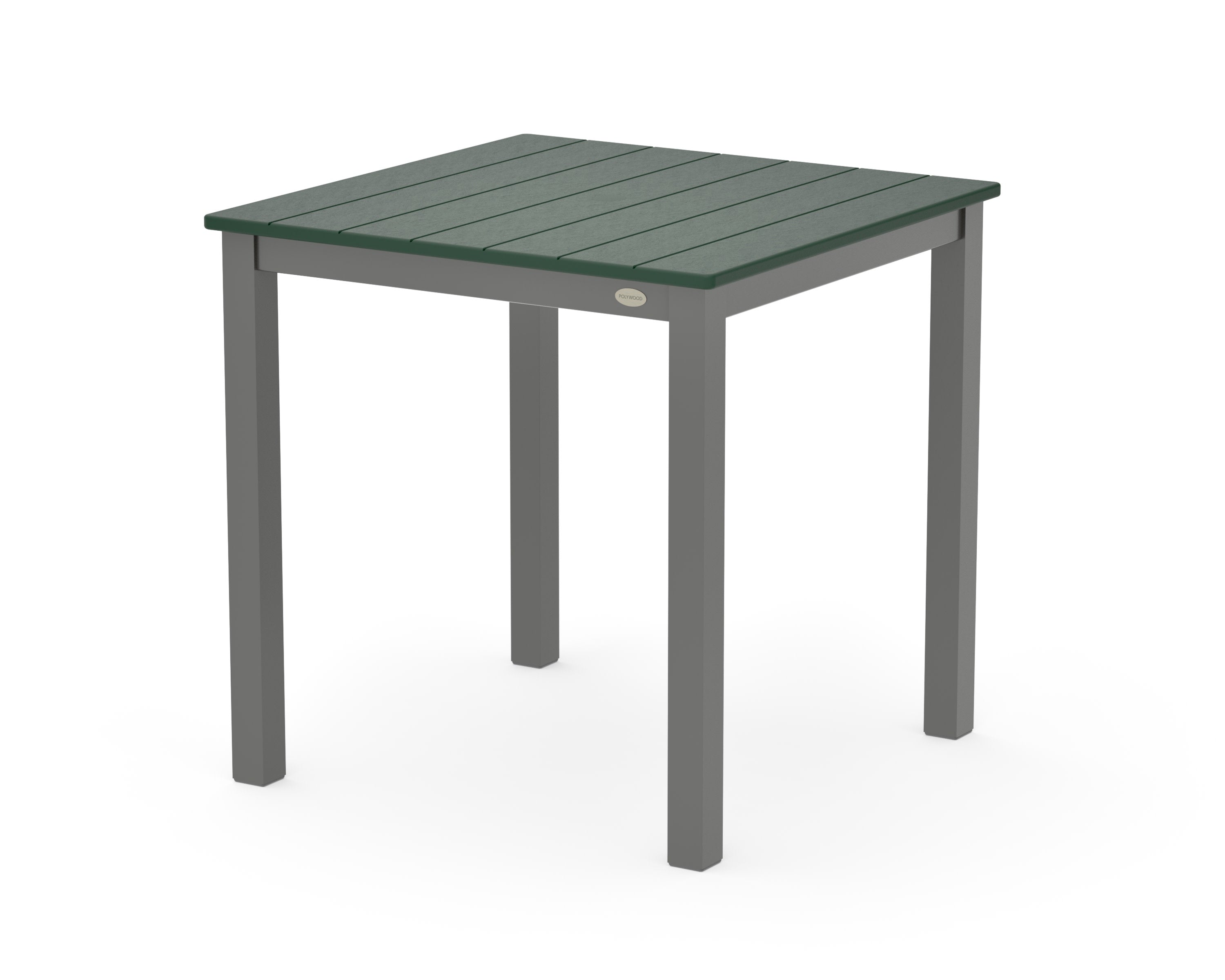 Main Street 30 x 30 Dining Table in Charcoal / Green