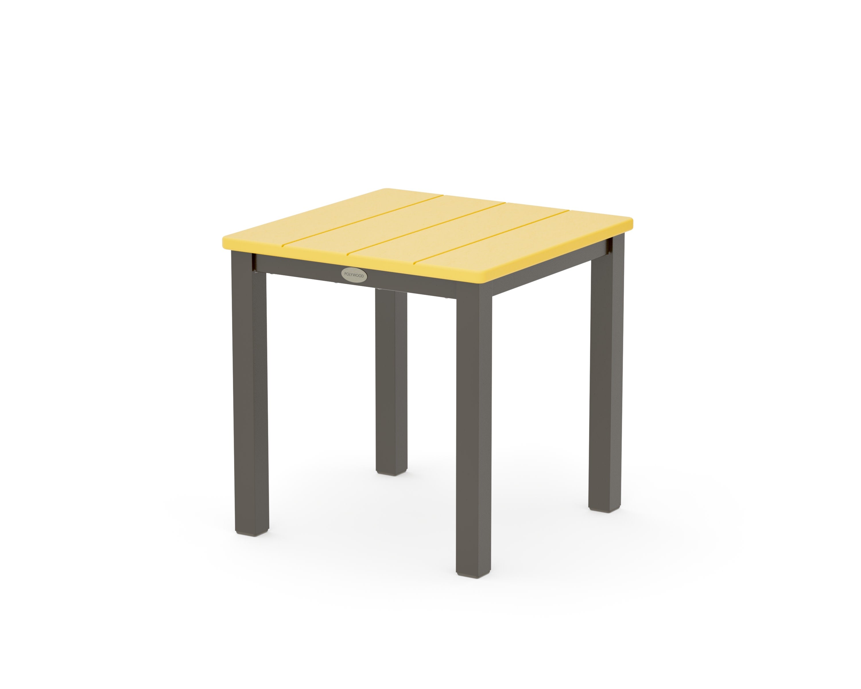 Main Street 18" Side Table in Bronze / Lemon