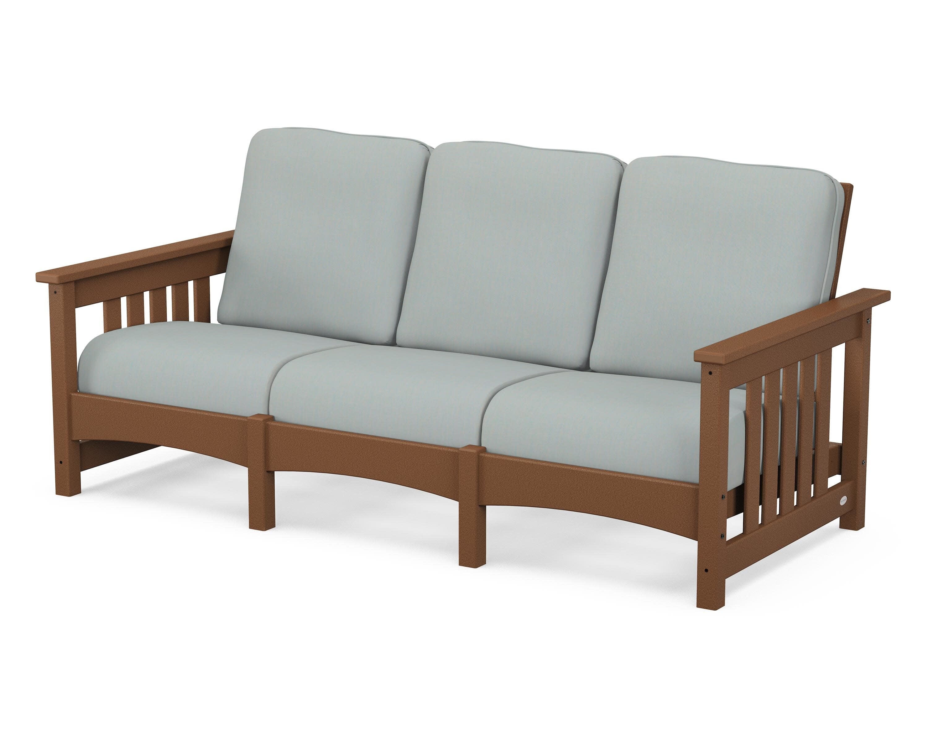 Club Mission Sofa in Teak / Spa