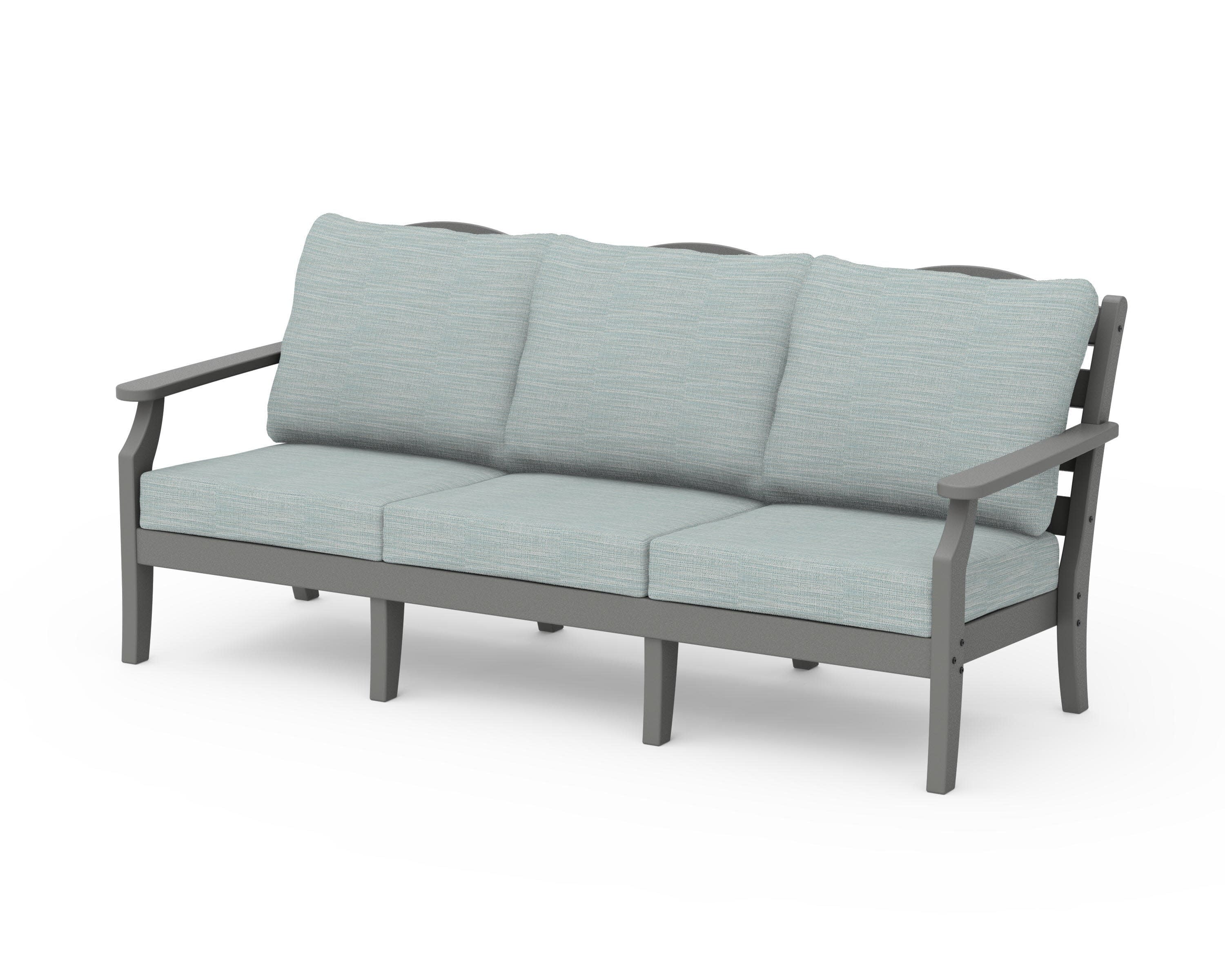 Savannah Deep Seating Sofa in Slate Grey / Soothe Mist
