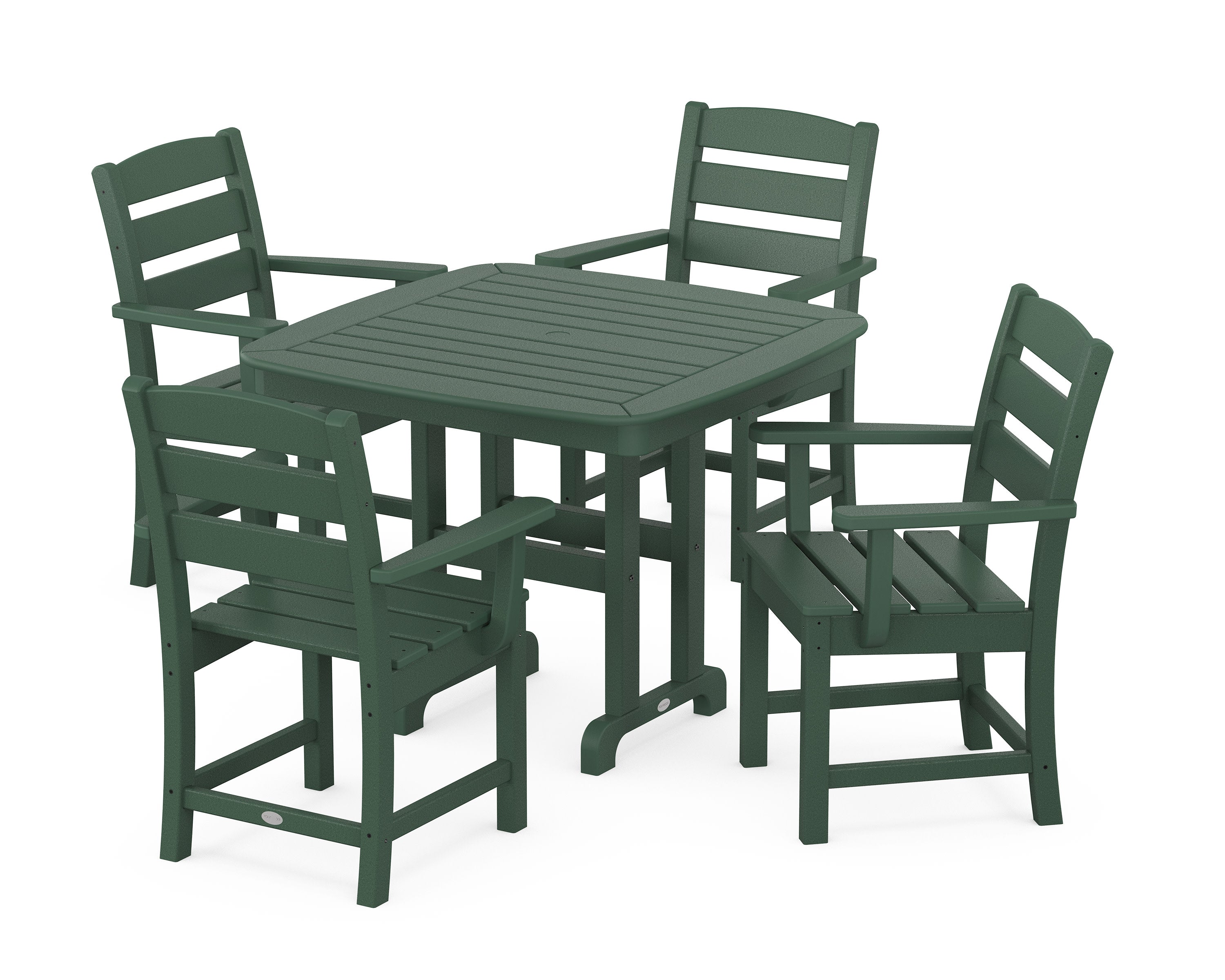 Lakeside 5-Piece Dining Set in Green