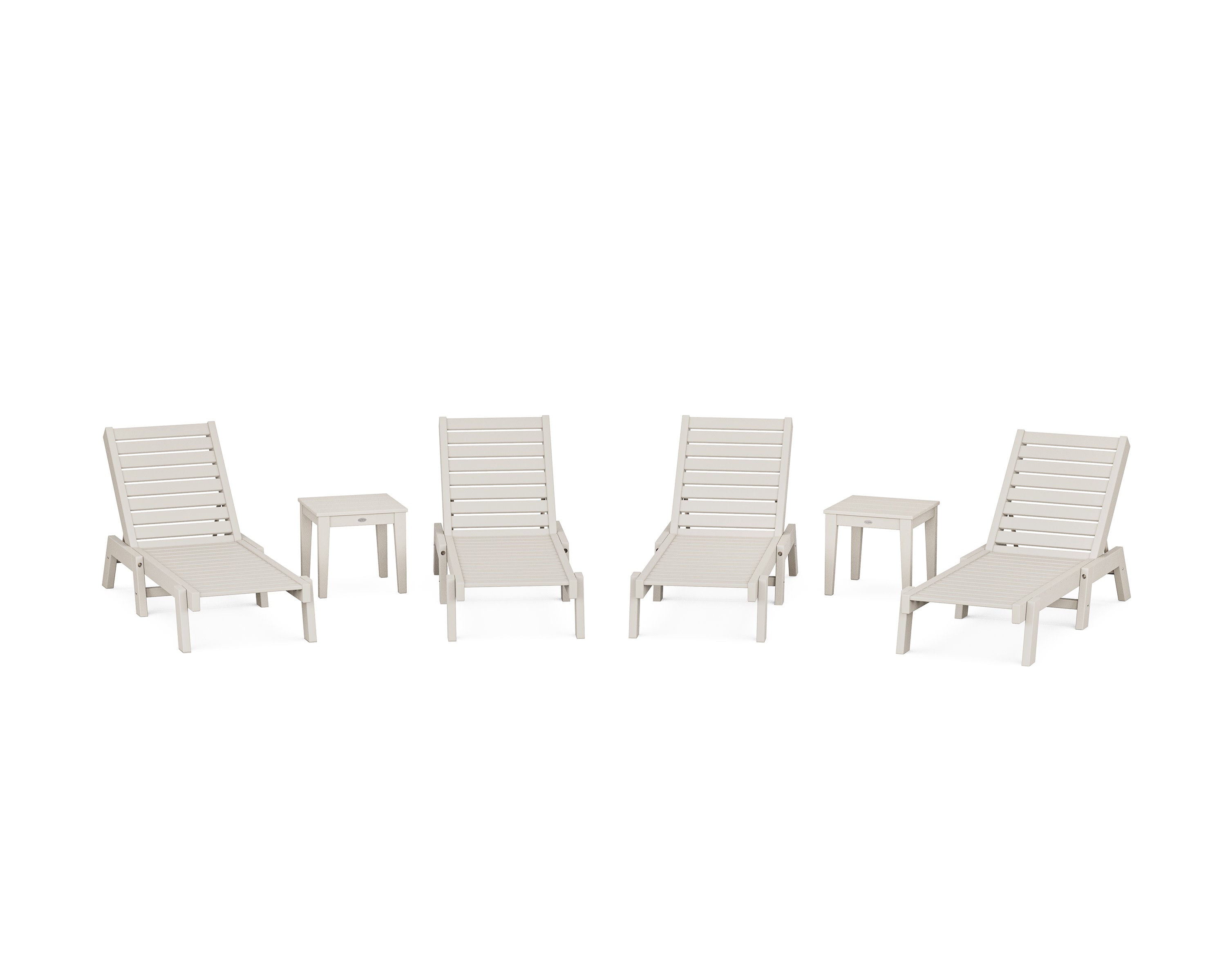 Captain Chaise 6-Piece Set in Sand