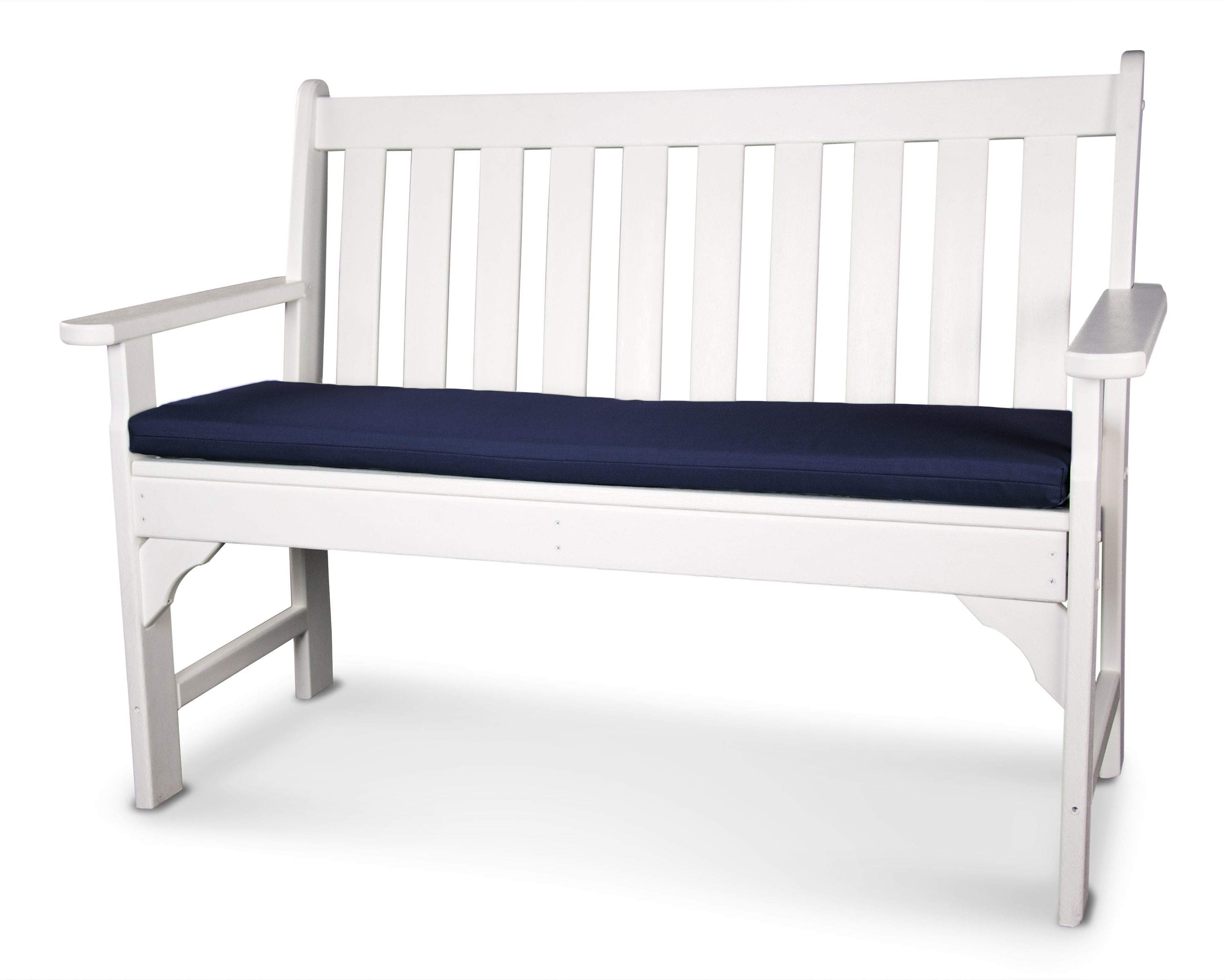 Ateeva 53" x 14" Outdoor Bench and Swing Seat Cushion by POLYWOOD in Navy