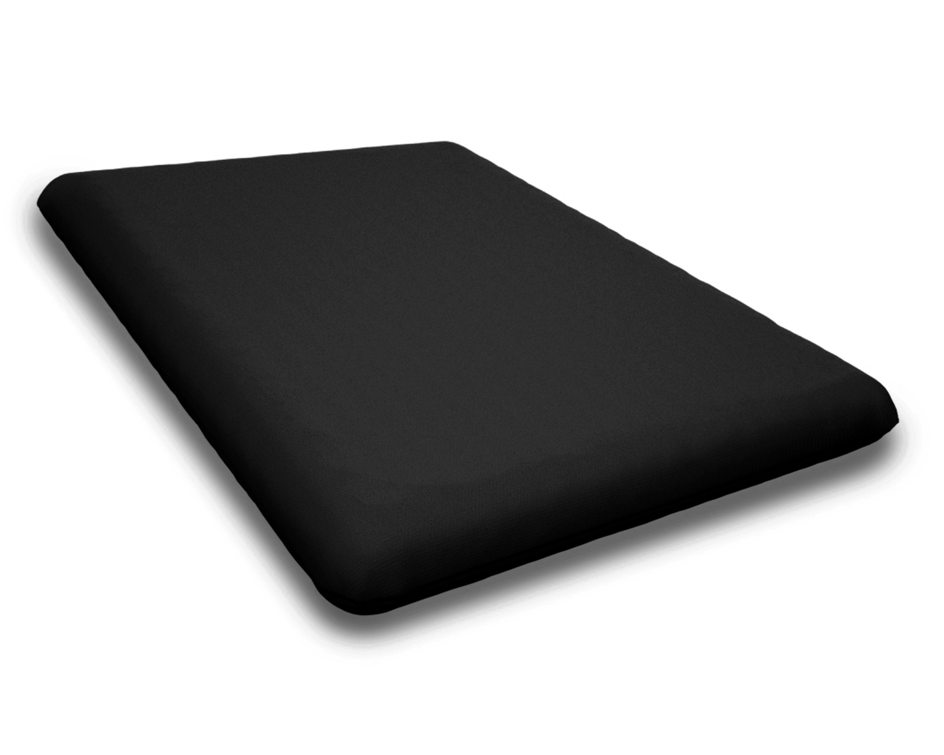 Seat Cushion - 18"D x 22"W x 2.5"H in Canvas Black