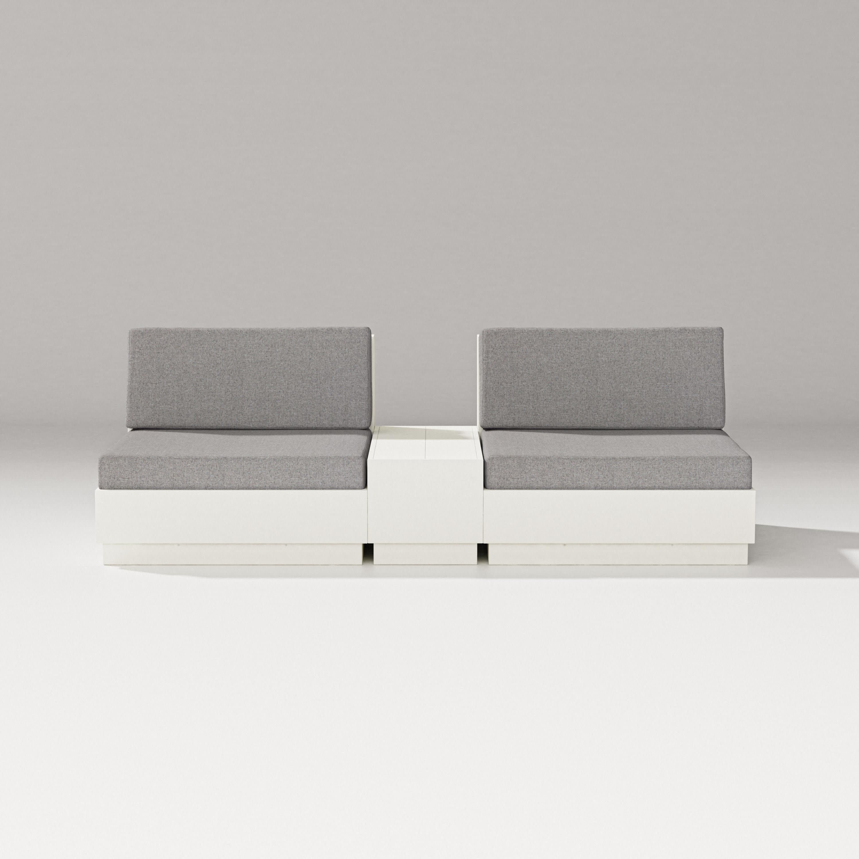 Elevate Lounge Chair Set in Vintage White / Grey Mist