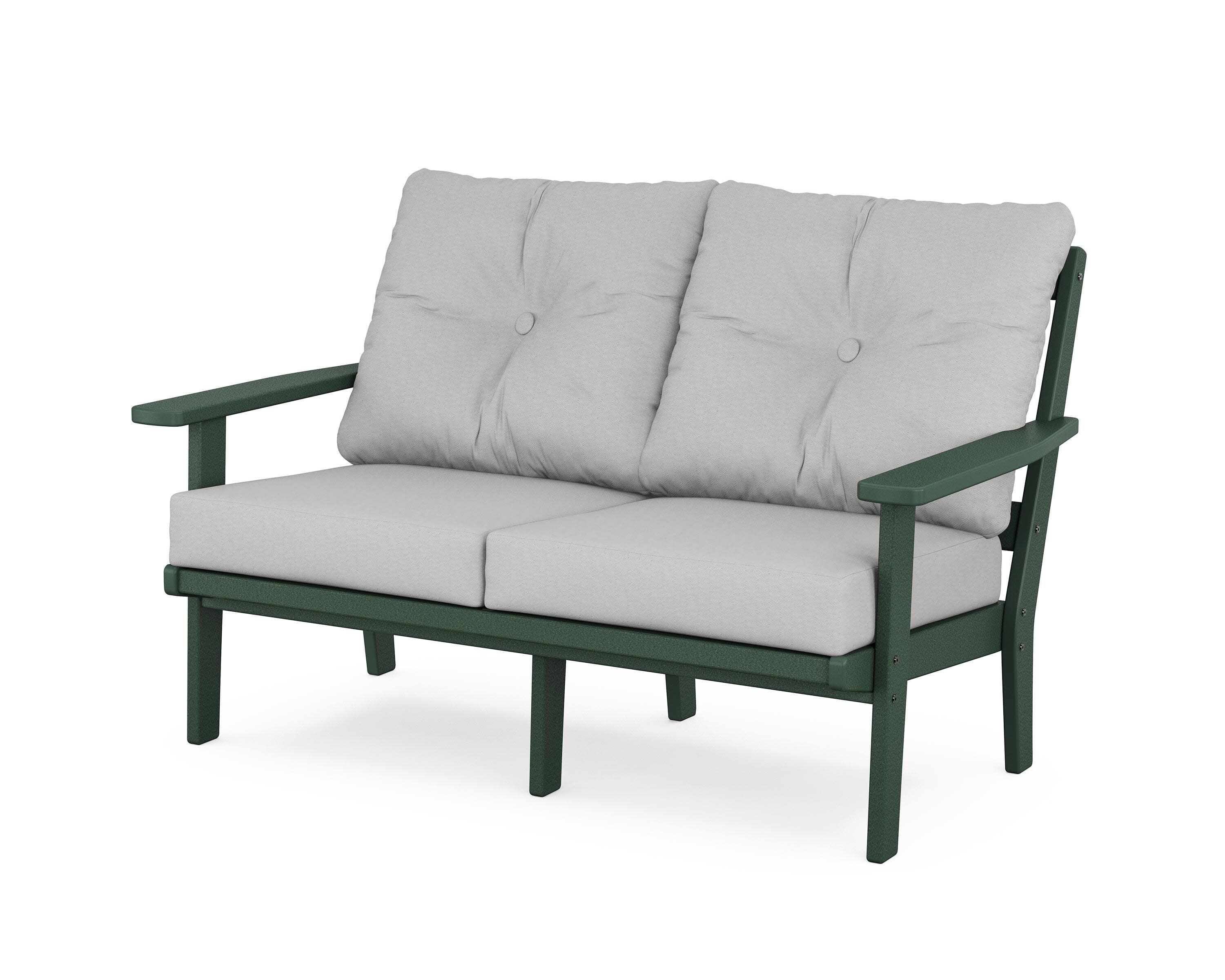 Prairie Deep SeatingLoveseat in Green / Diamond in the Rough
