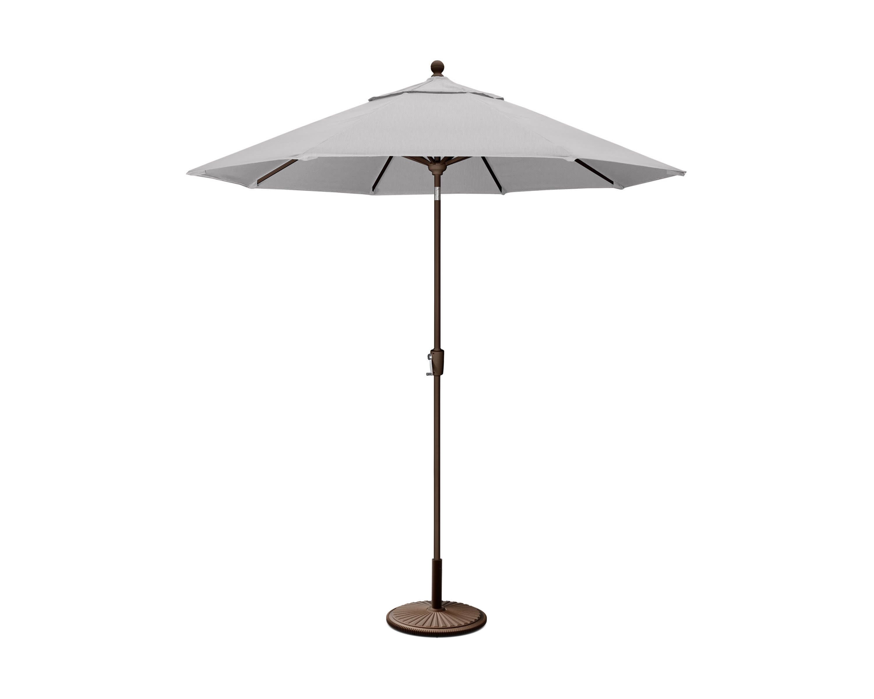 9' Tilt Market Umbrella & Base - Bar Height in Bronze / Granite