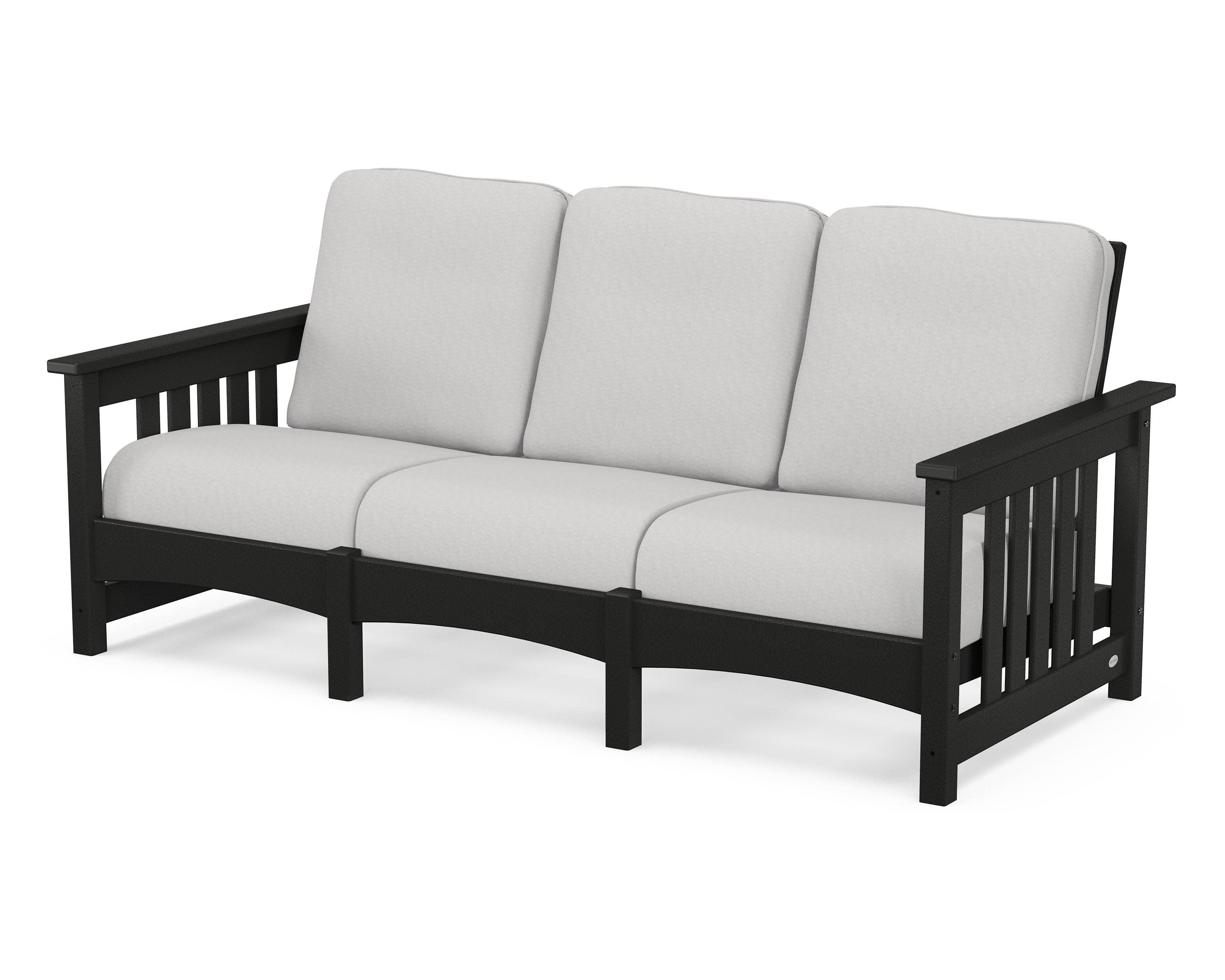 Club Mission Sofa in Black / Diamond in the Rough