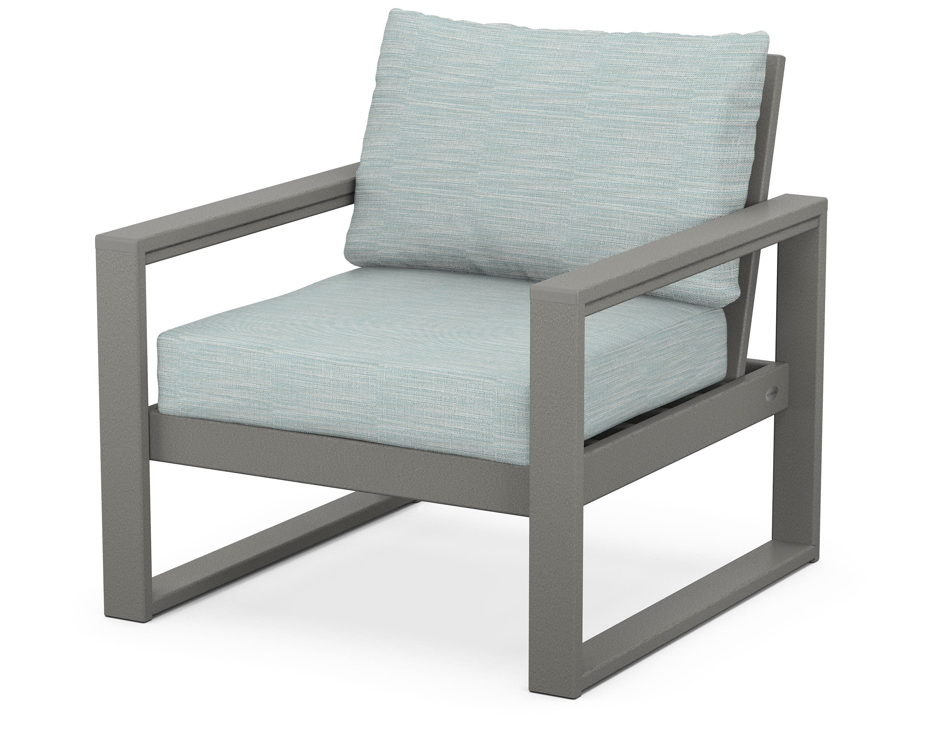 EDGE Club Chair in Slate Grey / Soothe Mist