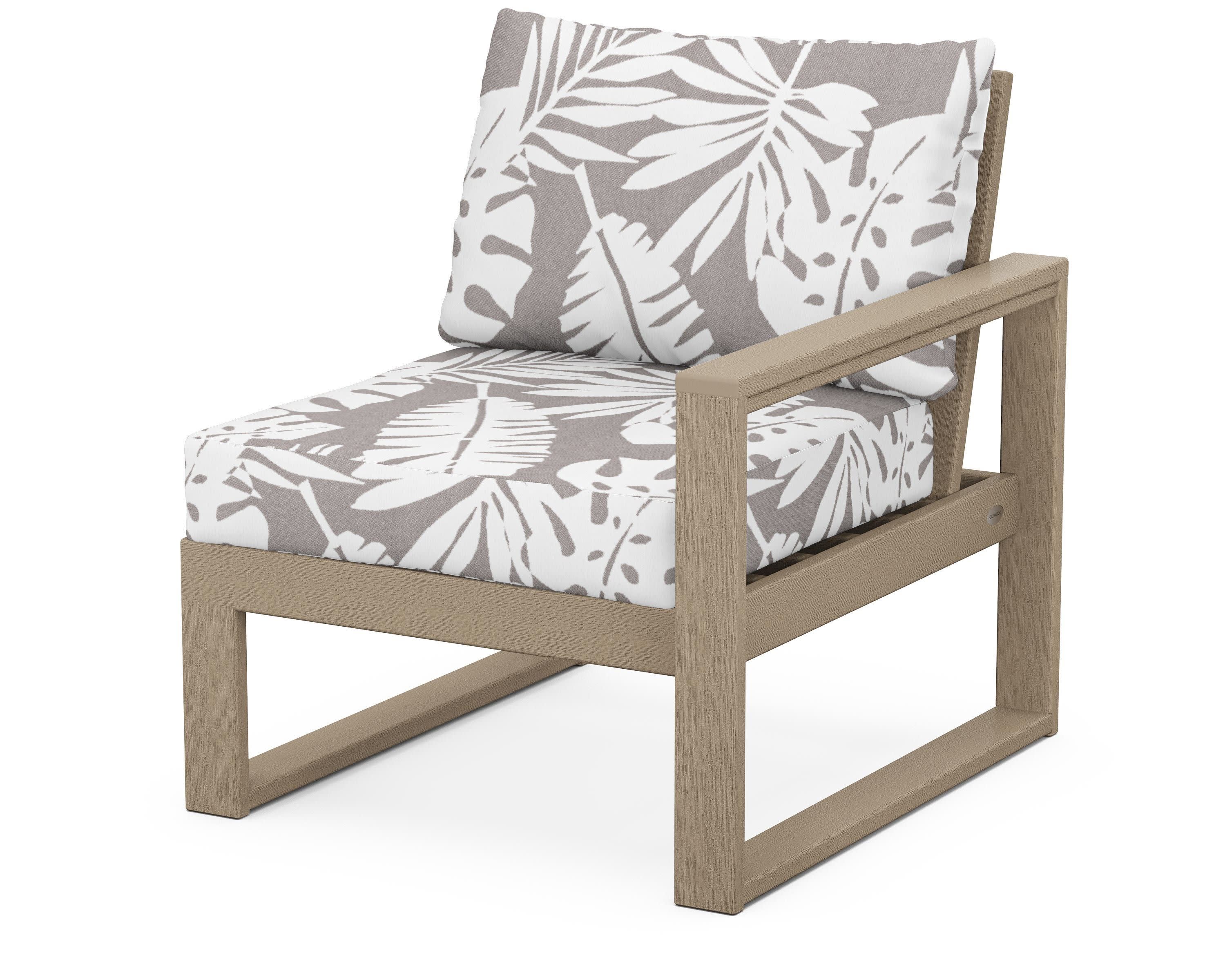 EDGE Modular Right Arm Chair in Vintage Sahara / Leaf Grey Mist